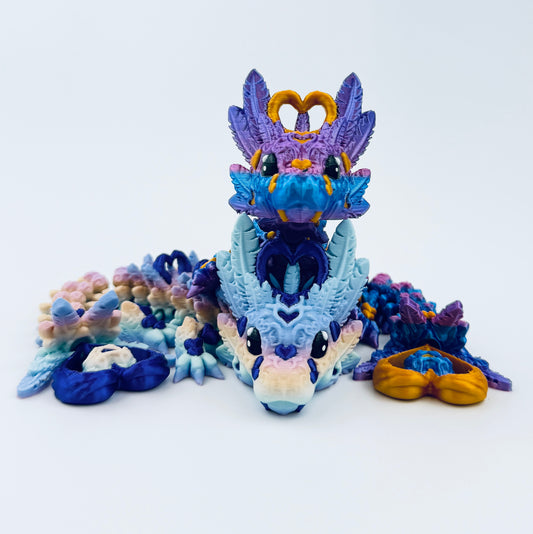 pair of baby heart dragons