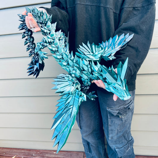 3d printed Crystalwing Dragon - various colours and sizes available - View 37