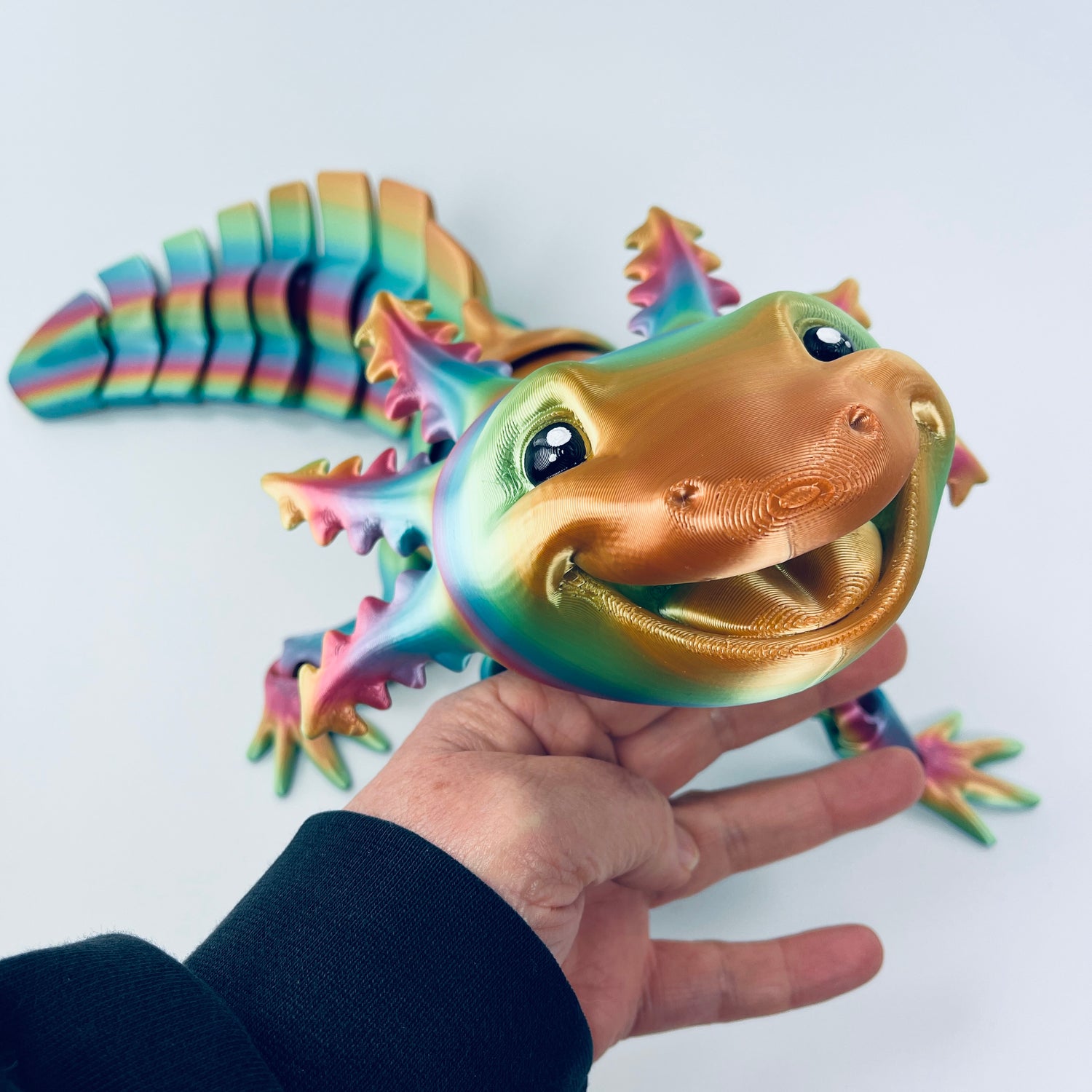 3d printed Axolotls - various sizes, styles including key ring - View 1