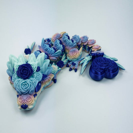 Baby Rose Heart dragon with Clicker Tail