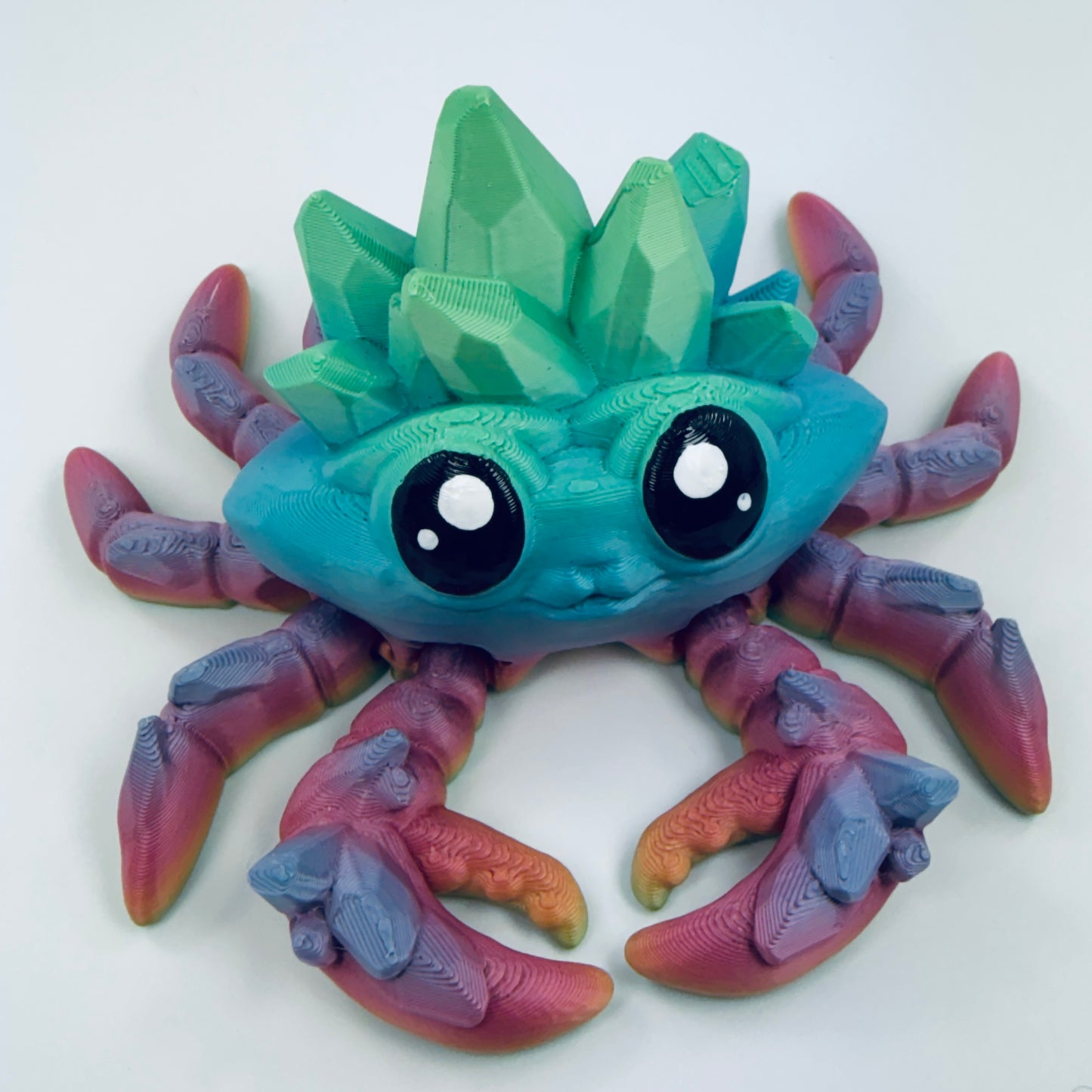 3d printed gemstone crab - view 7