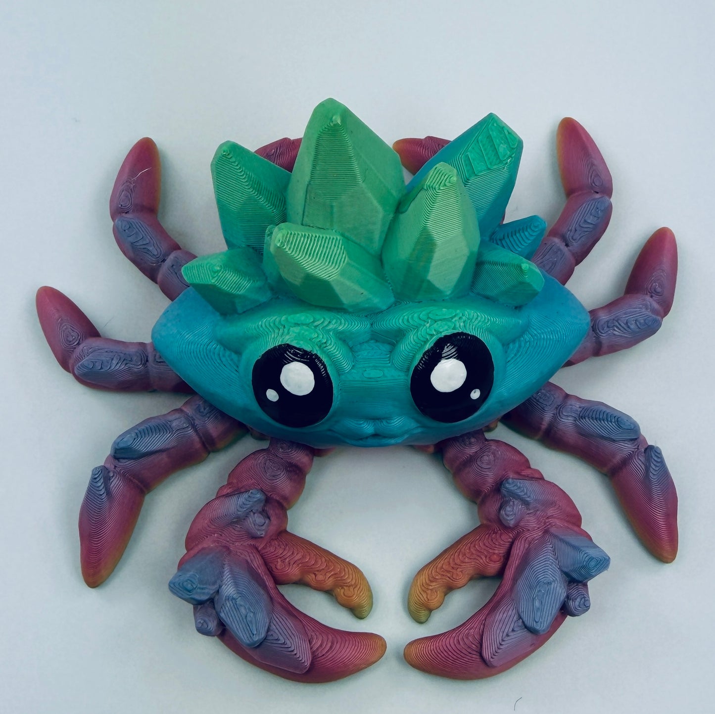 3d printed gemstone crab - view 5