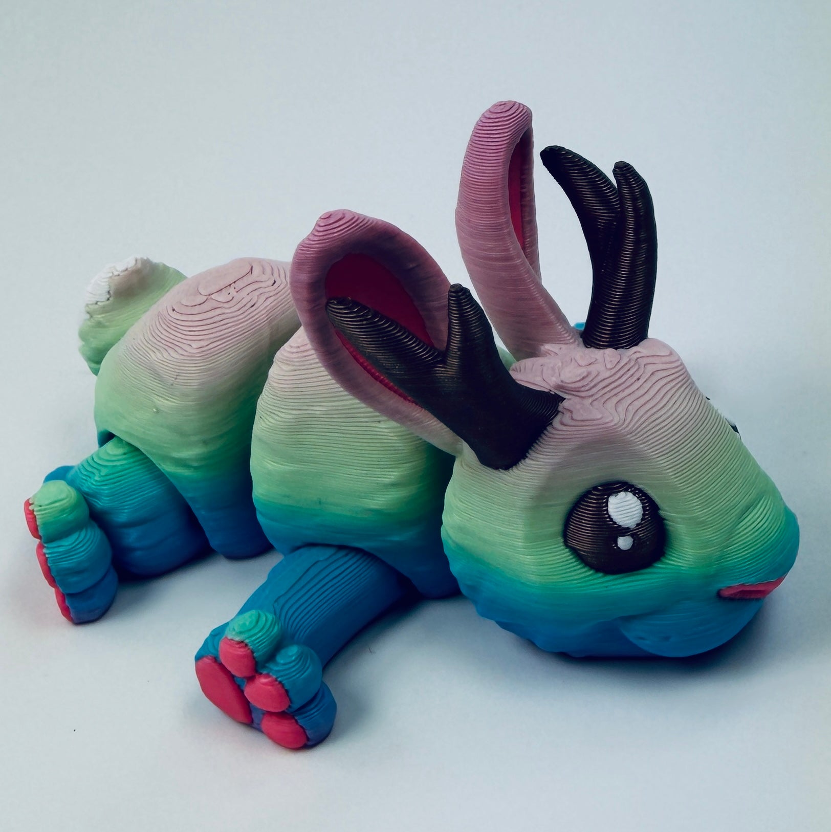 3d printed mini jackalope - view 1