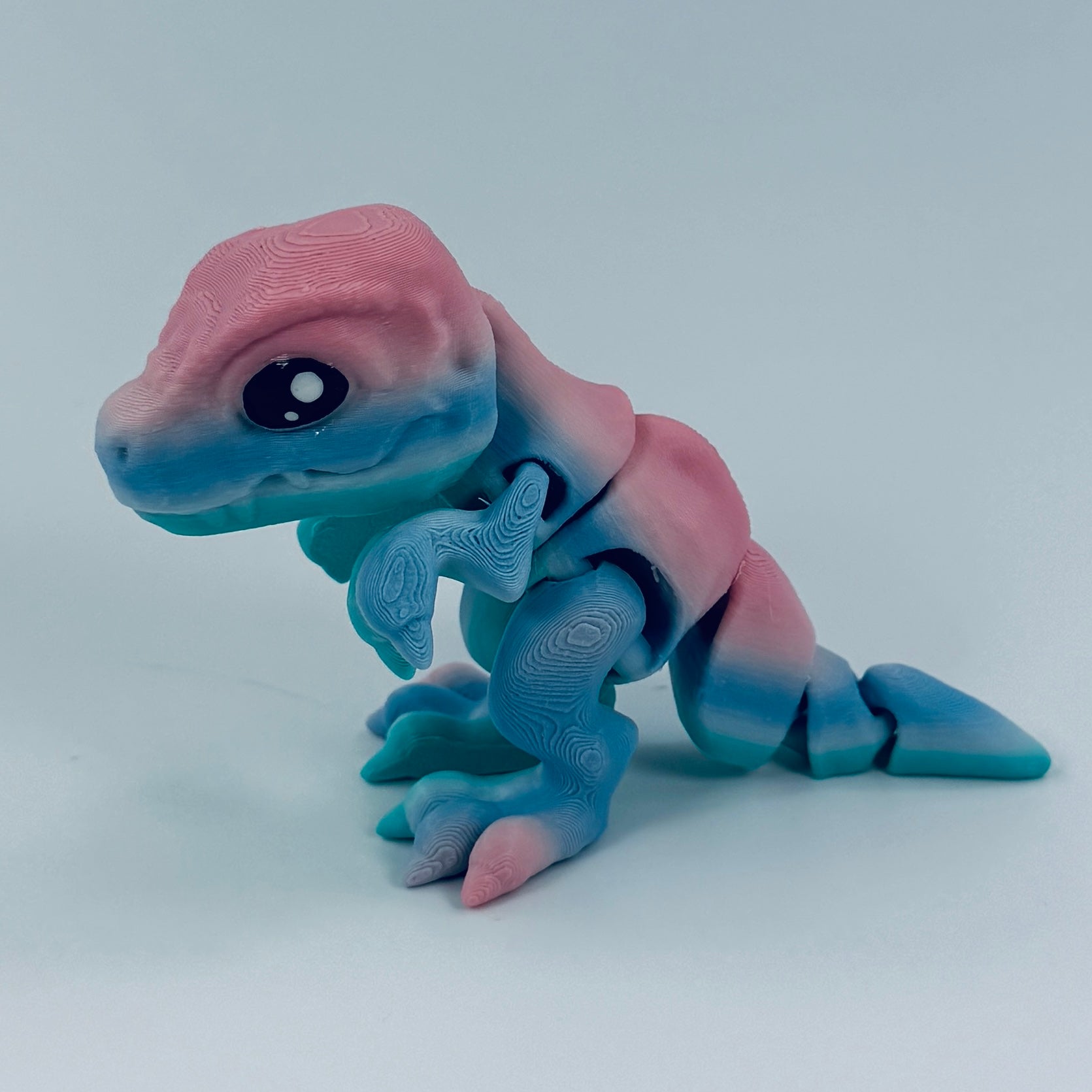 3d printed t-rex dinosaur - hand painted 3