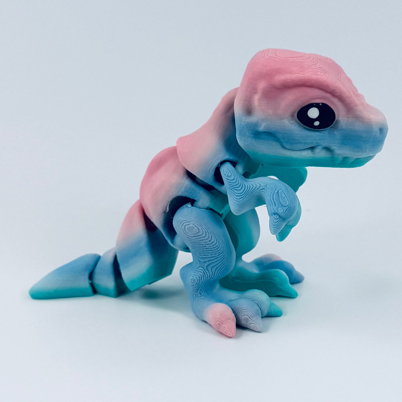 3d printed t-rex dinosaur - hand painted 1