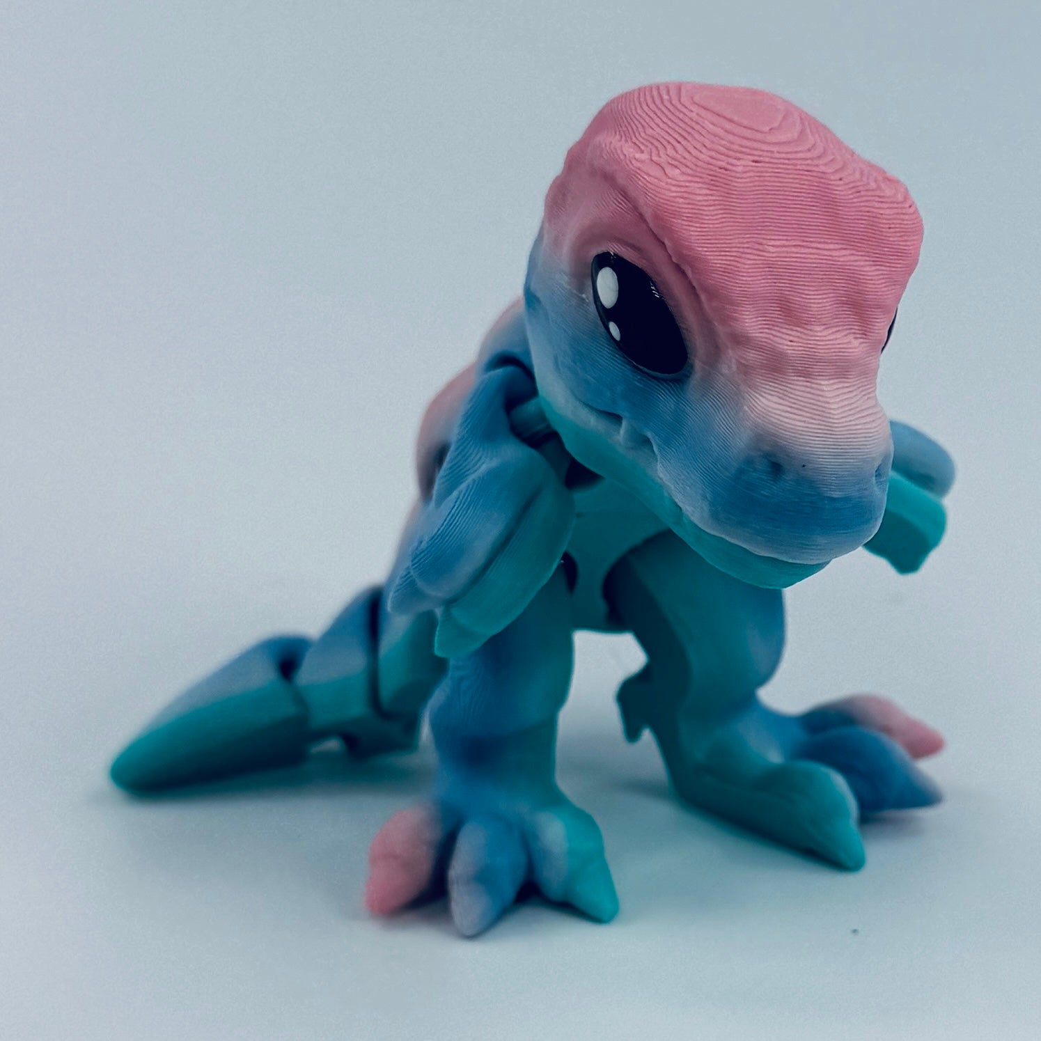 3d printed t-rex dinosaur - hand painted 2
