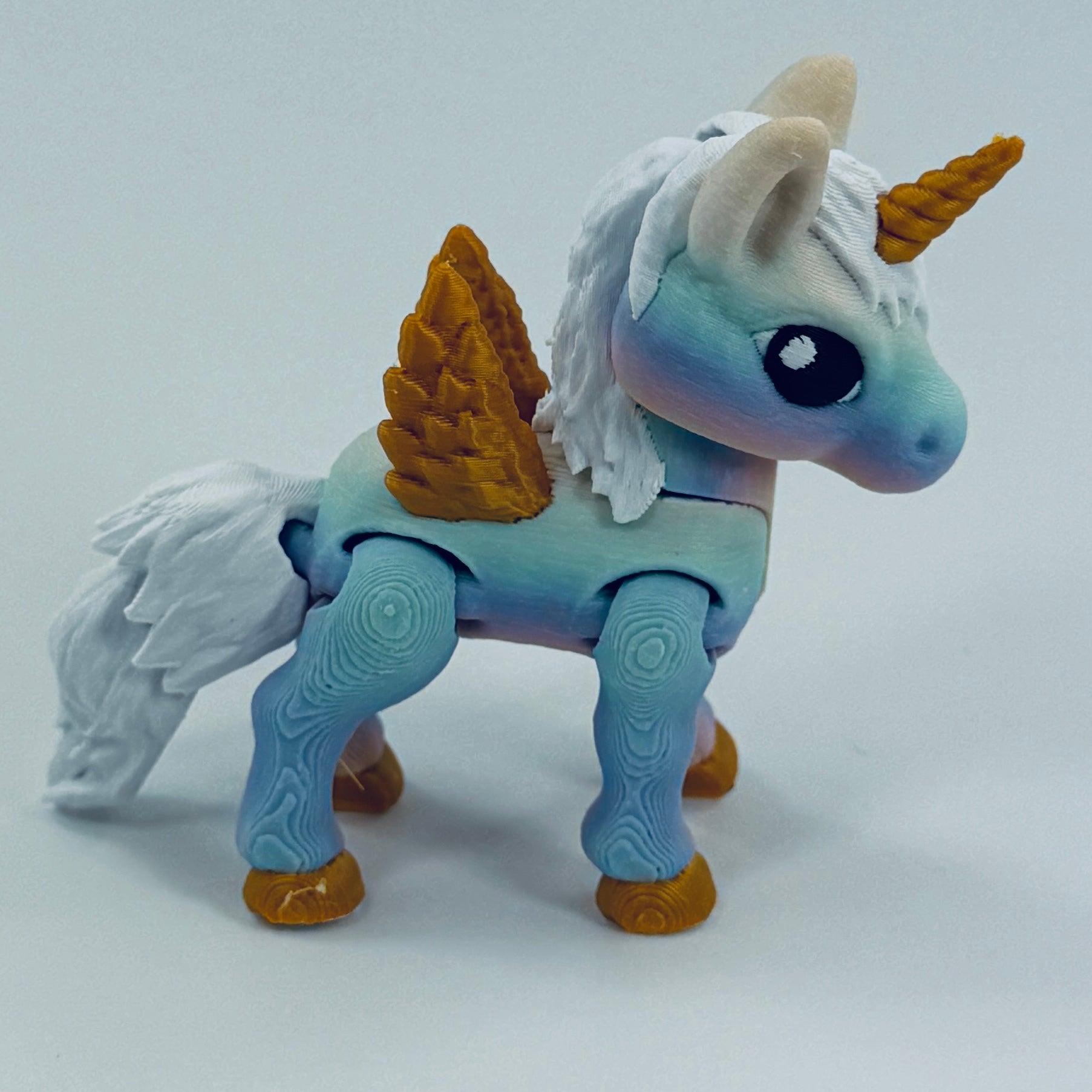 3d printed mini alicorn - view 1