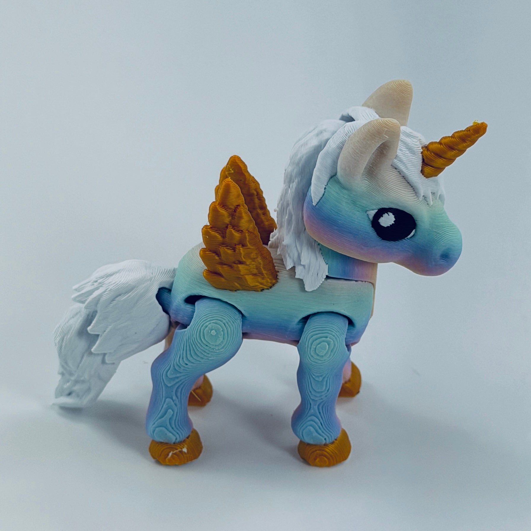 3d printed mini alicorn - view 2