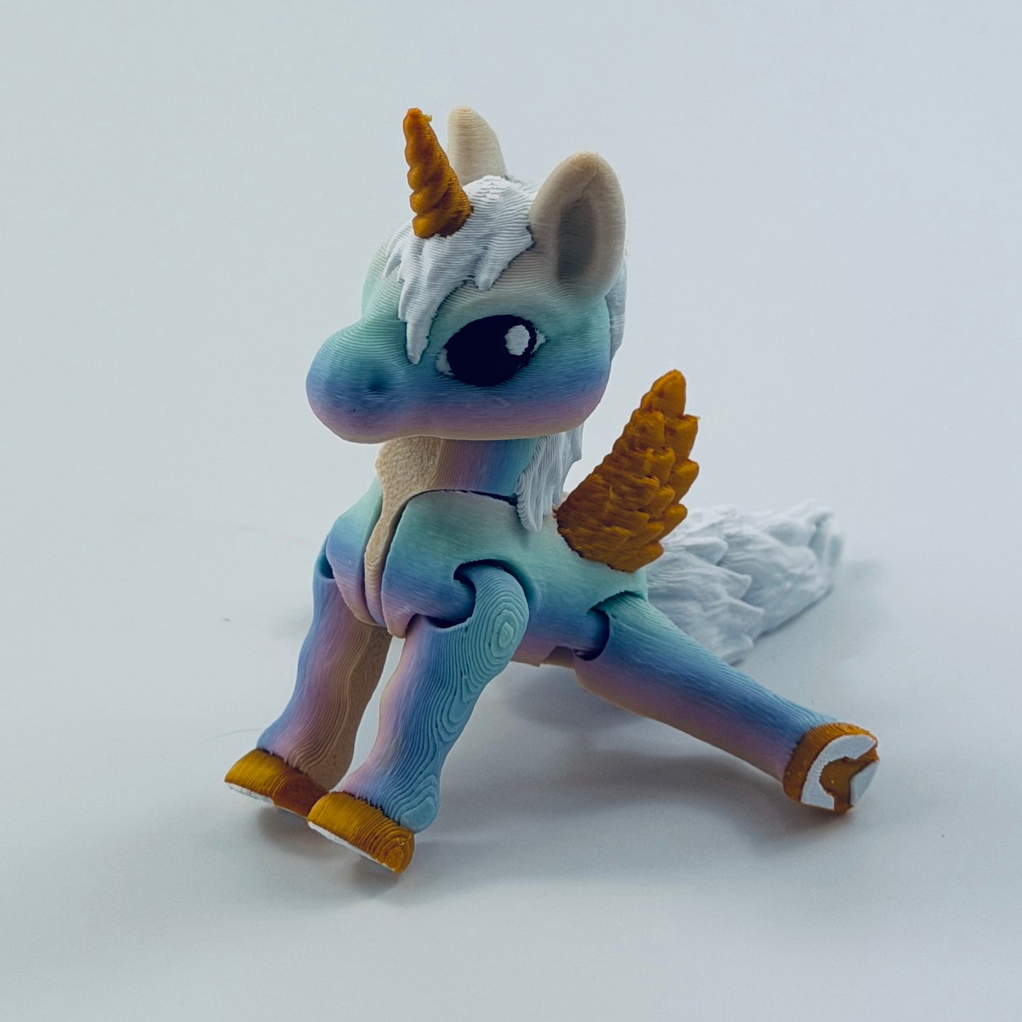 3d printed mini alicorn - view 3