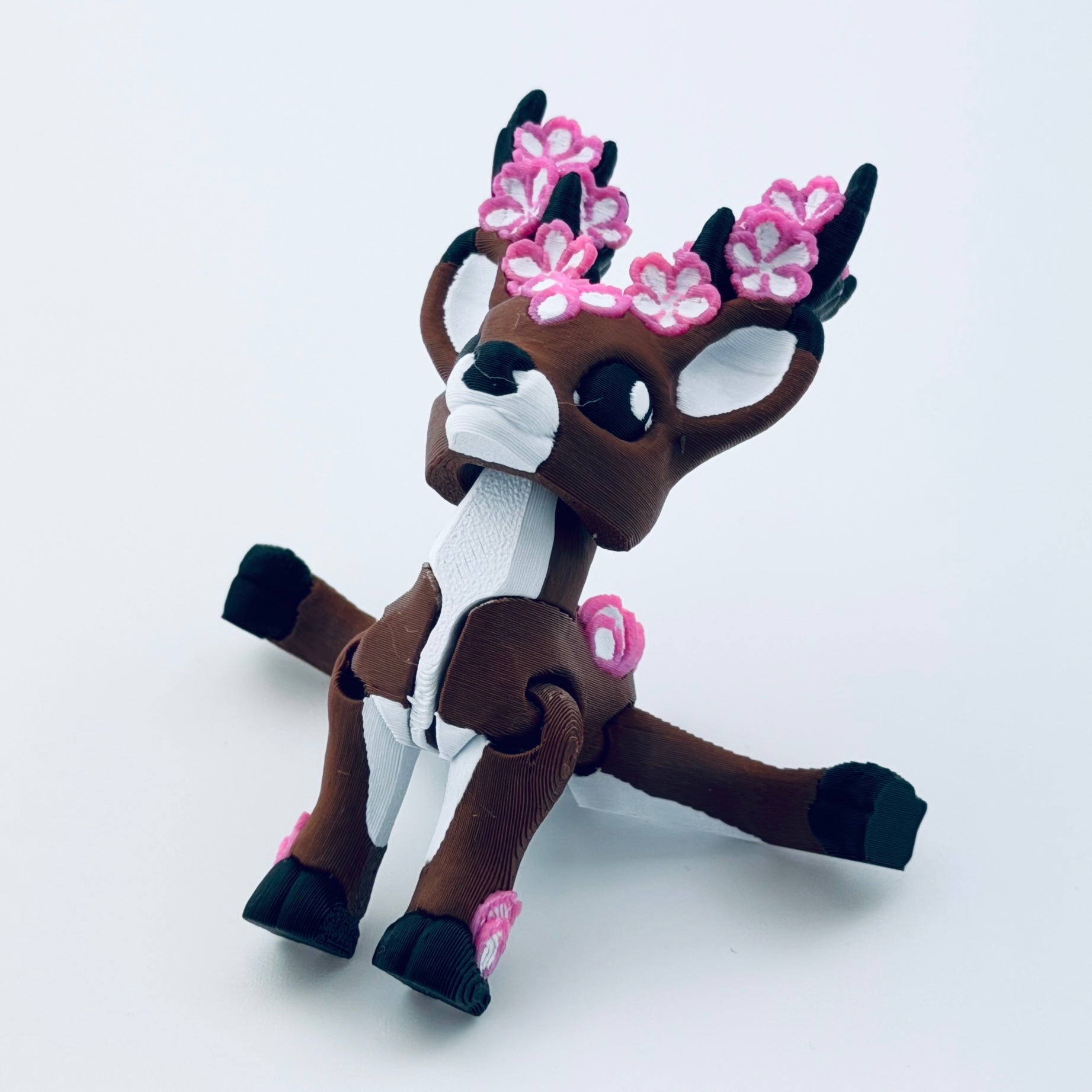 3d printed cherry blossom deer - view 2