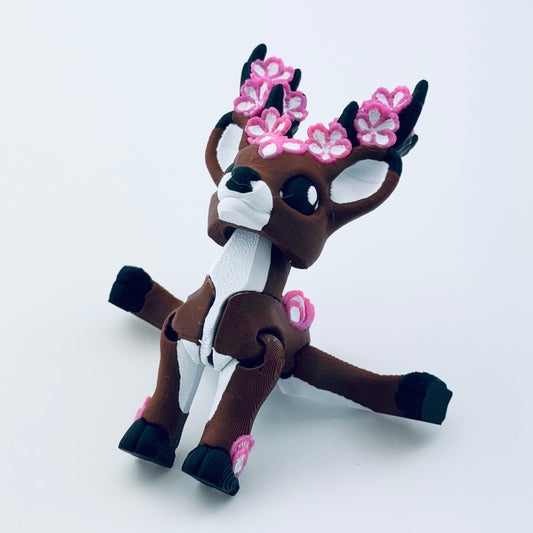 3d printed cherry blossom deer - view 2