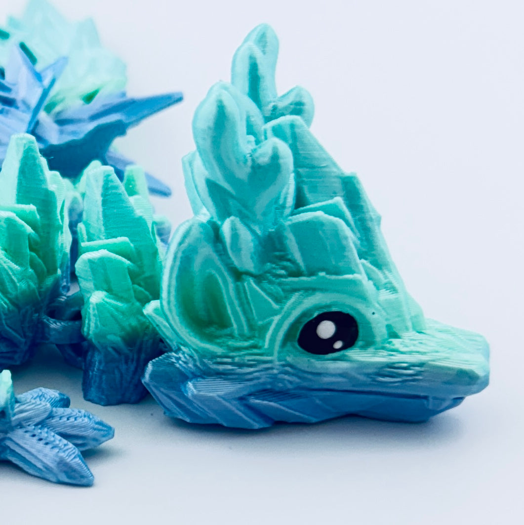 3d printed baby winter dragon - view 6