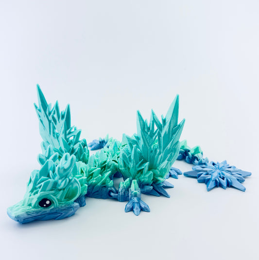 3d printed baby winter dragon - view 1