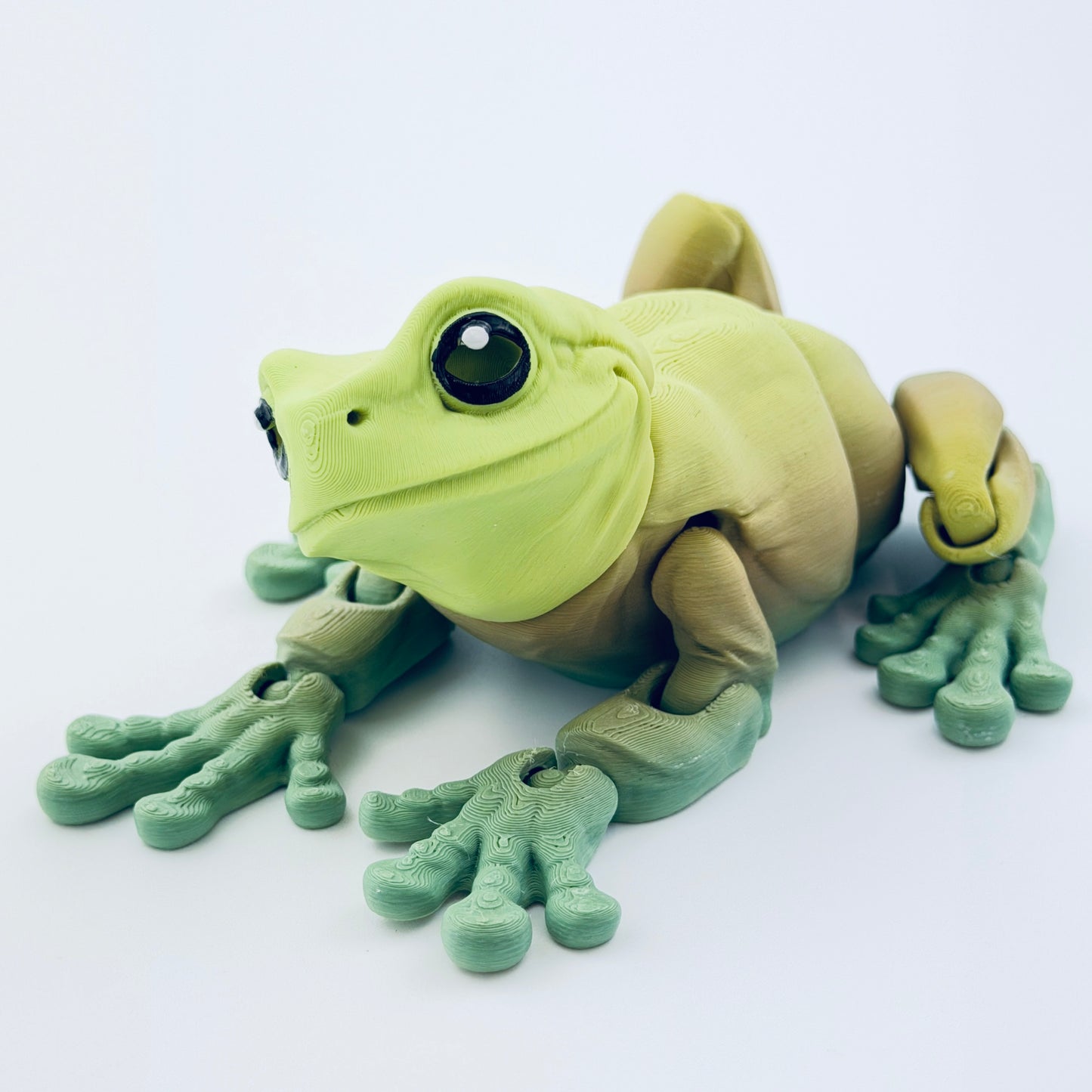 3d printed magnetic tree frog - green - 2