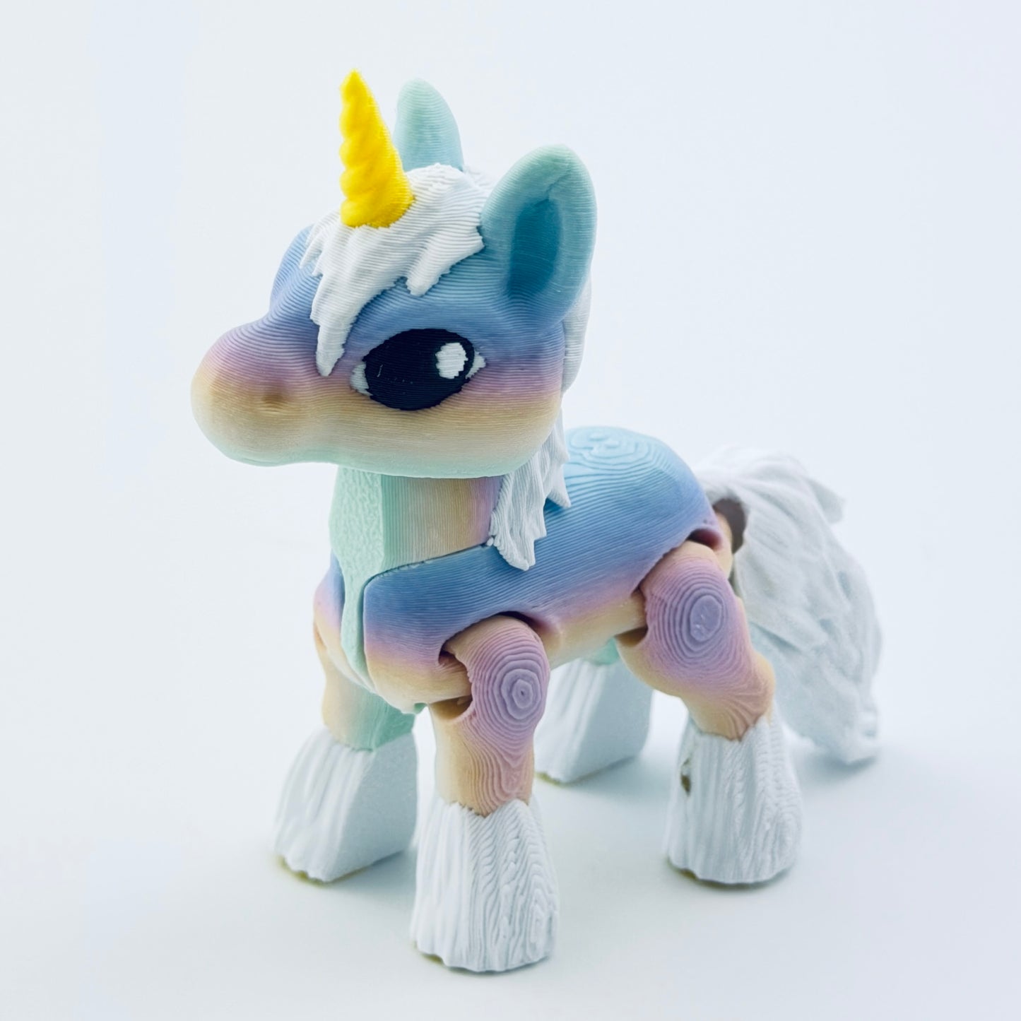 3d printed mini unicorn - view 4