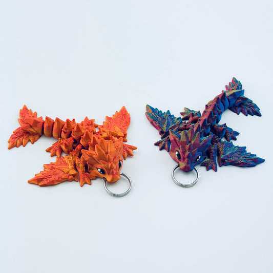 Baby dragon key ring