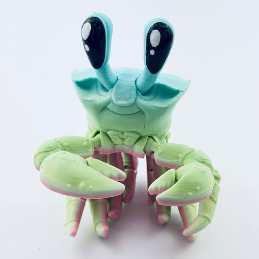 3d printed ghost crab - view 1