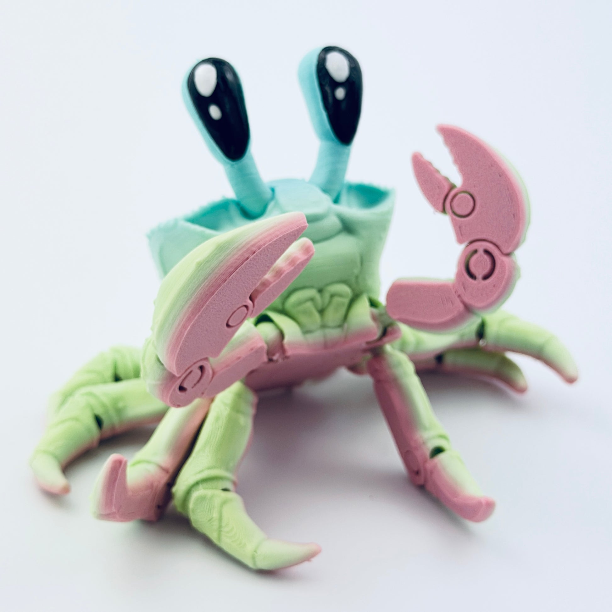 3d printed ghost crab - view 2
