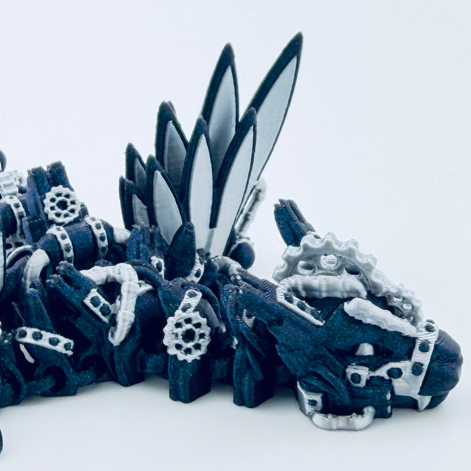 3d printed steampunk dragon - medium - view 2