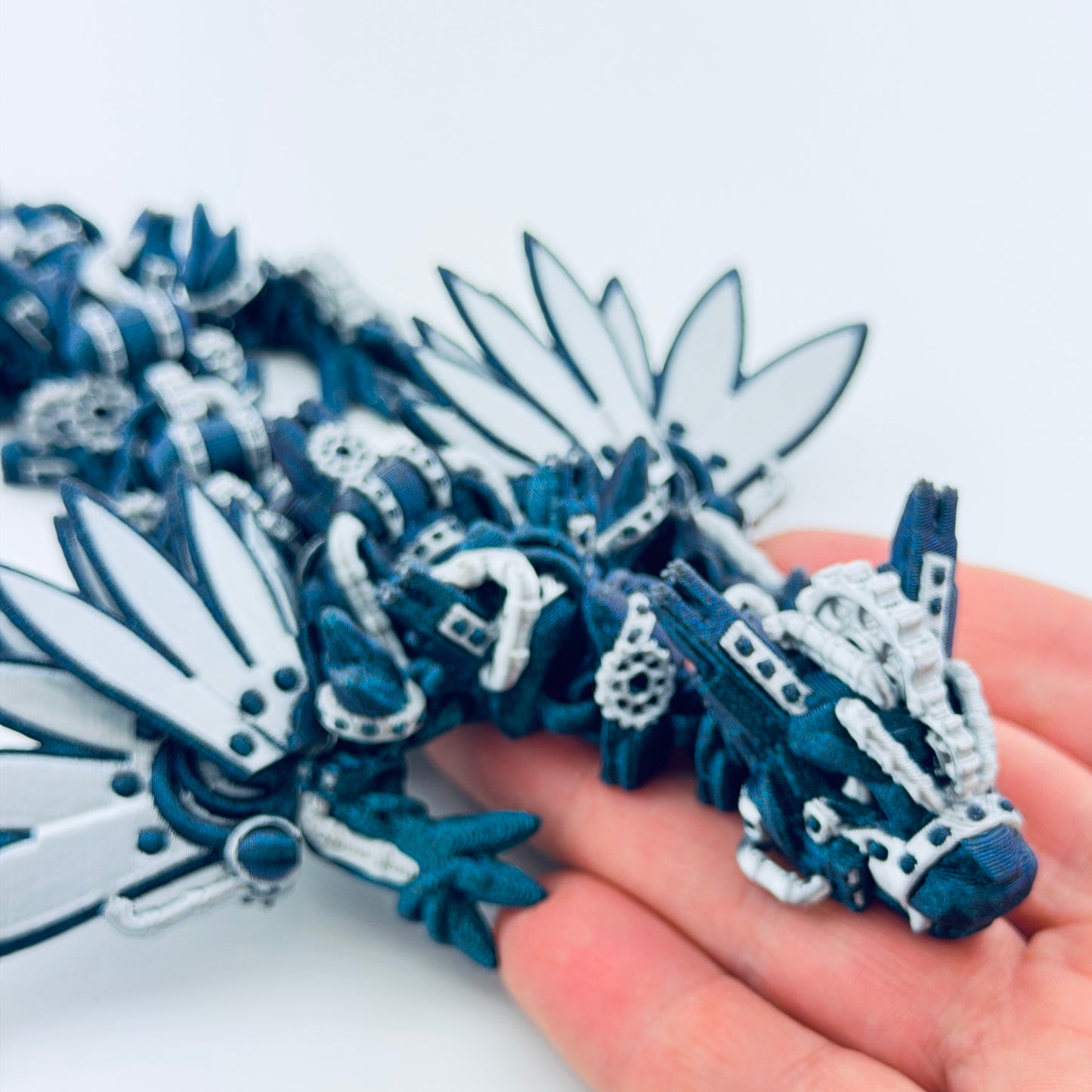 3d printed steampunk dragon - medium - view 1