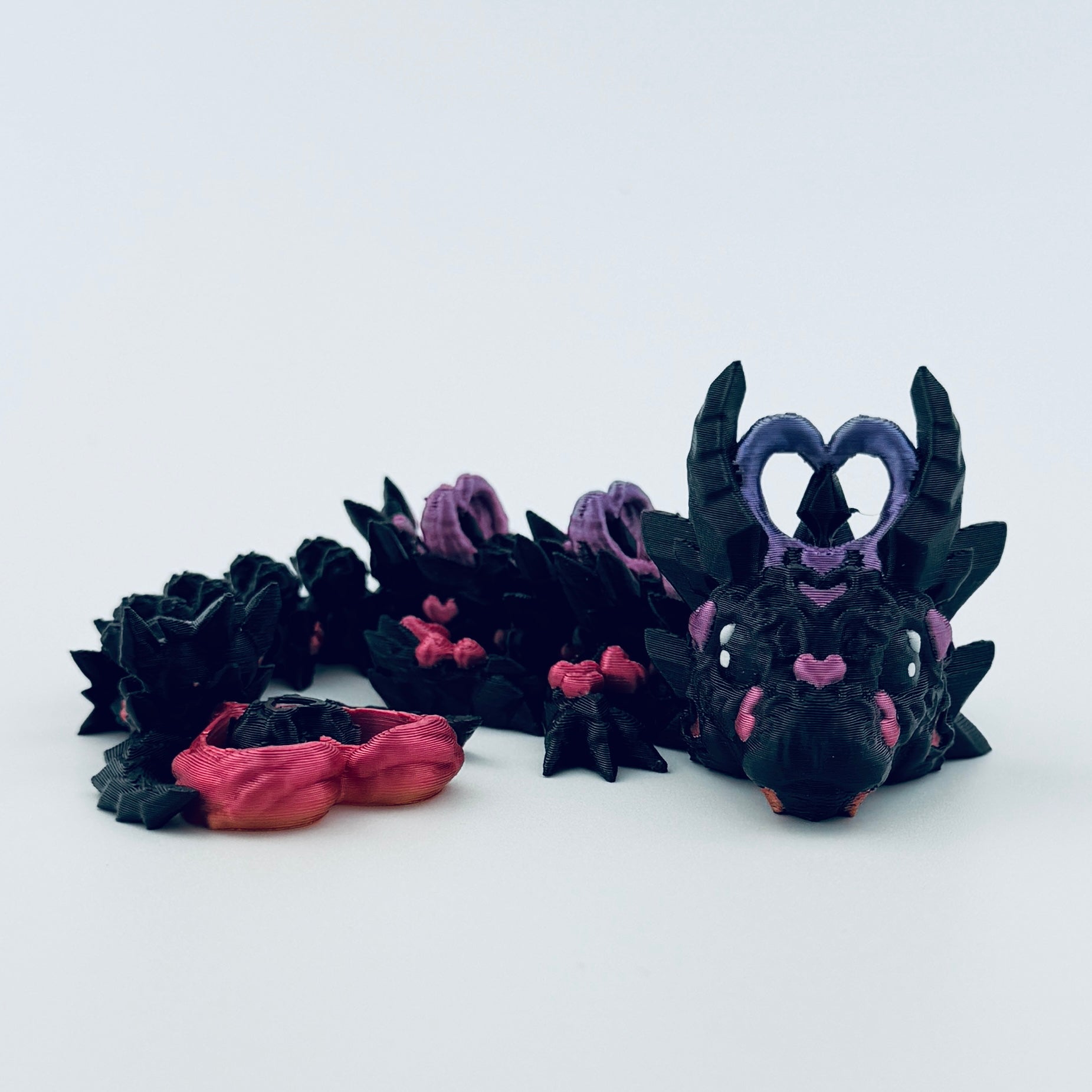 Baby Dark Heart Dragon - Rainbow Hearts 4