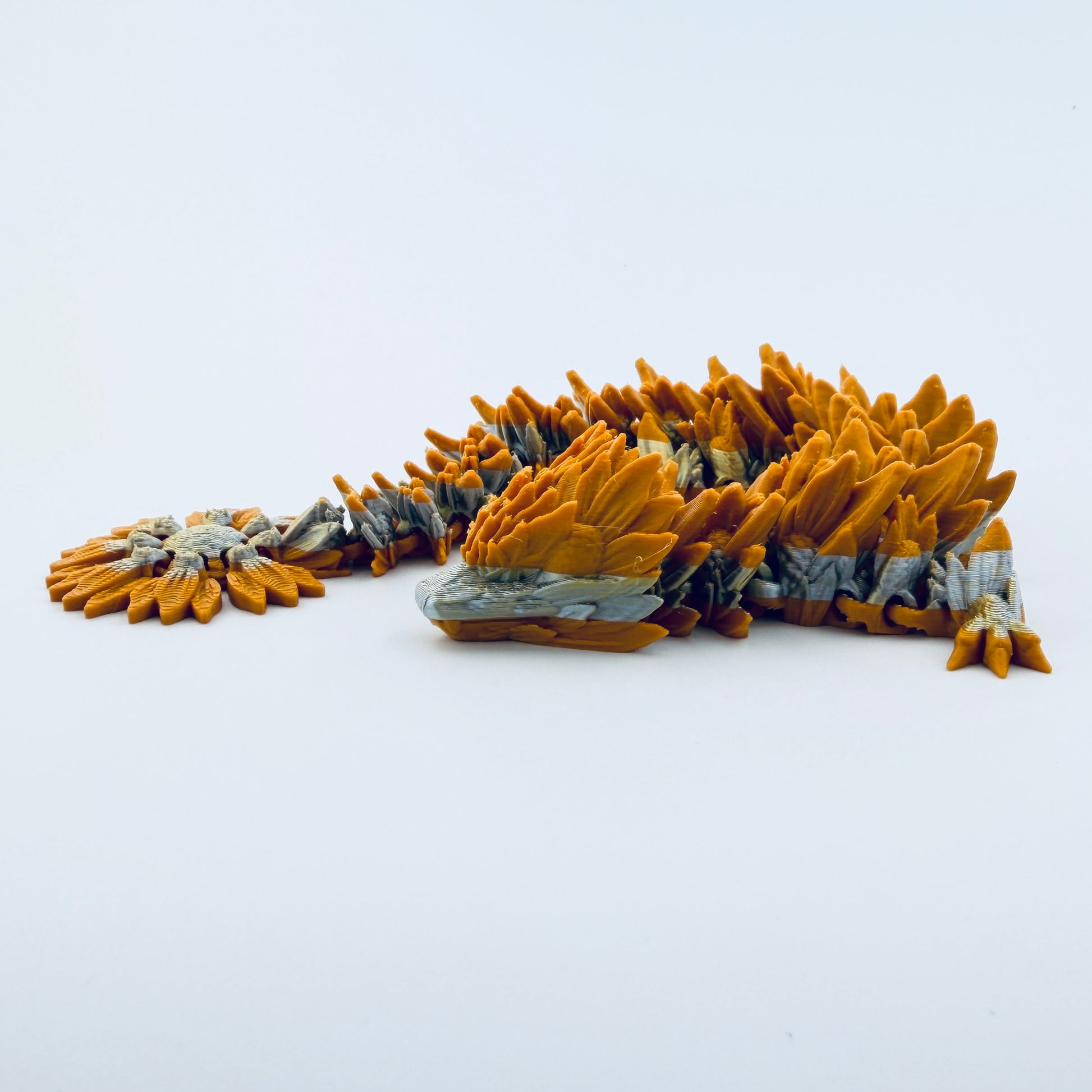 3d printed sunflower dragon - view 5