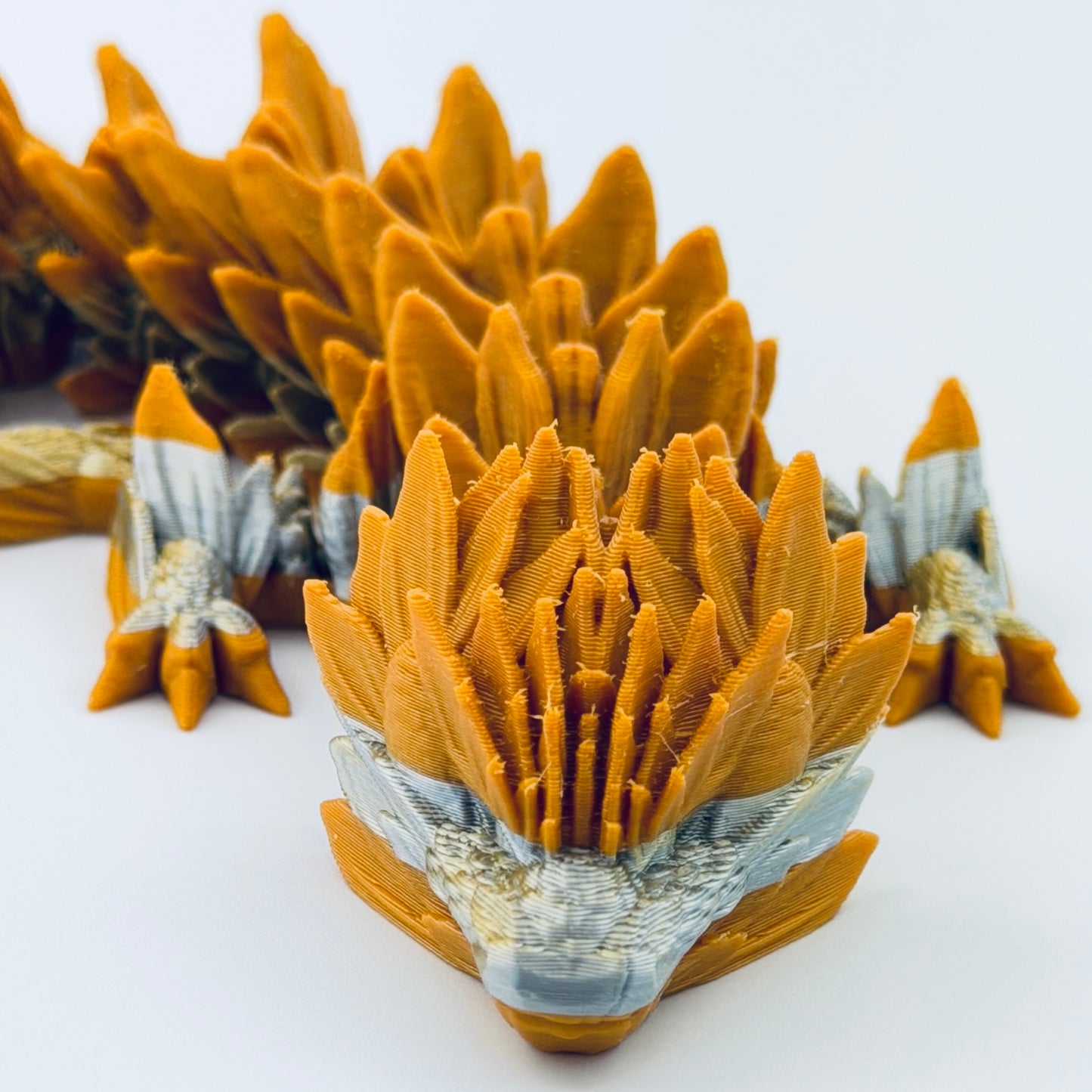 3d printed sunflower dragon - view 8
