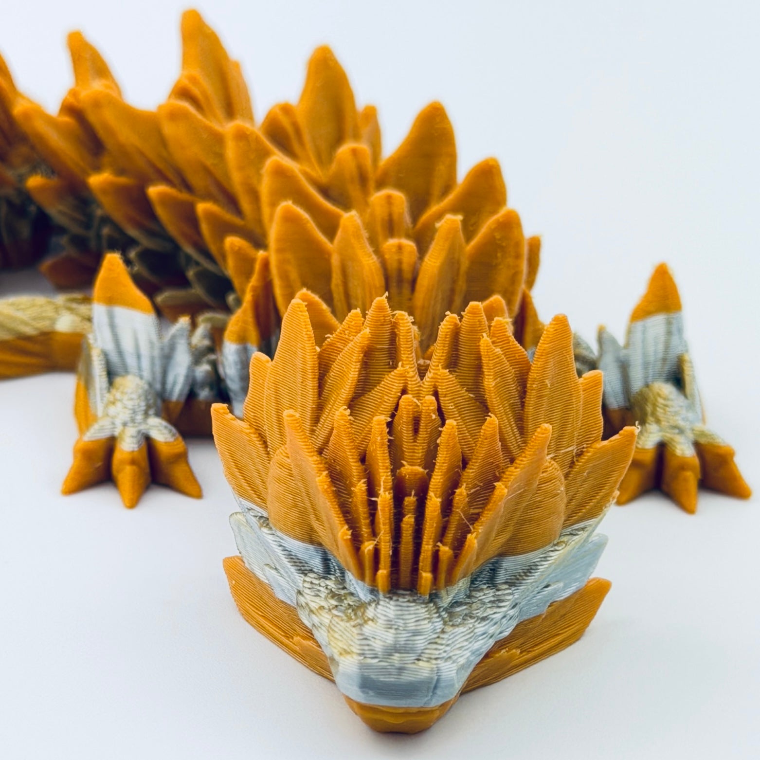 3d printed sunflower dragon - view 8