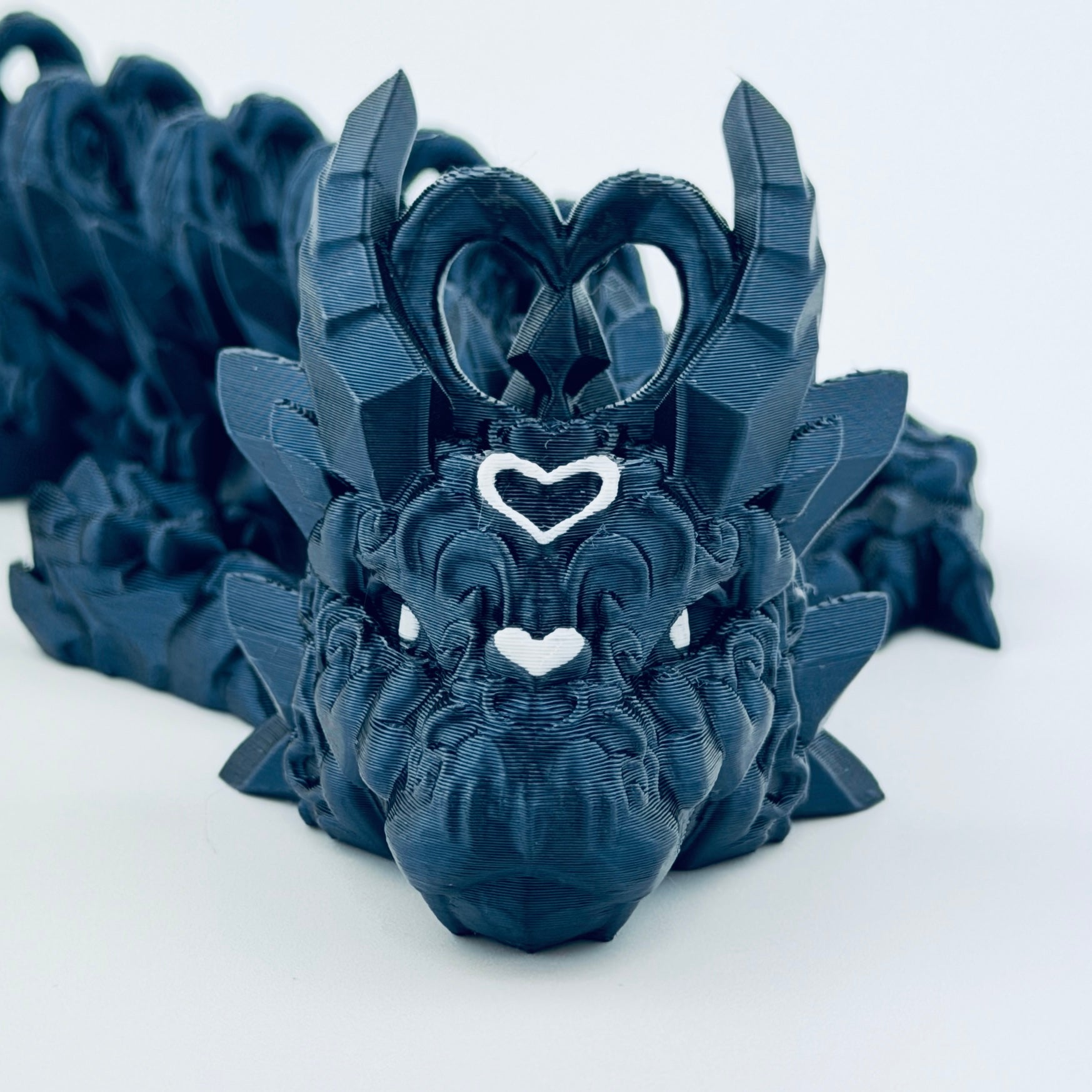 3D Printed Heart dragon - NZ made and hand painted – 3D Fantasy