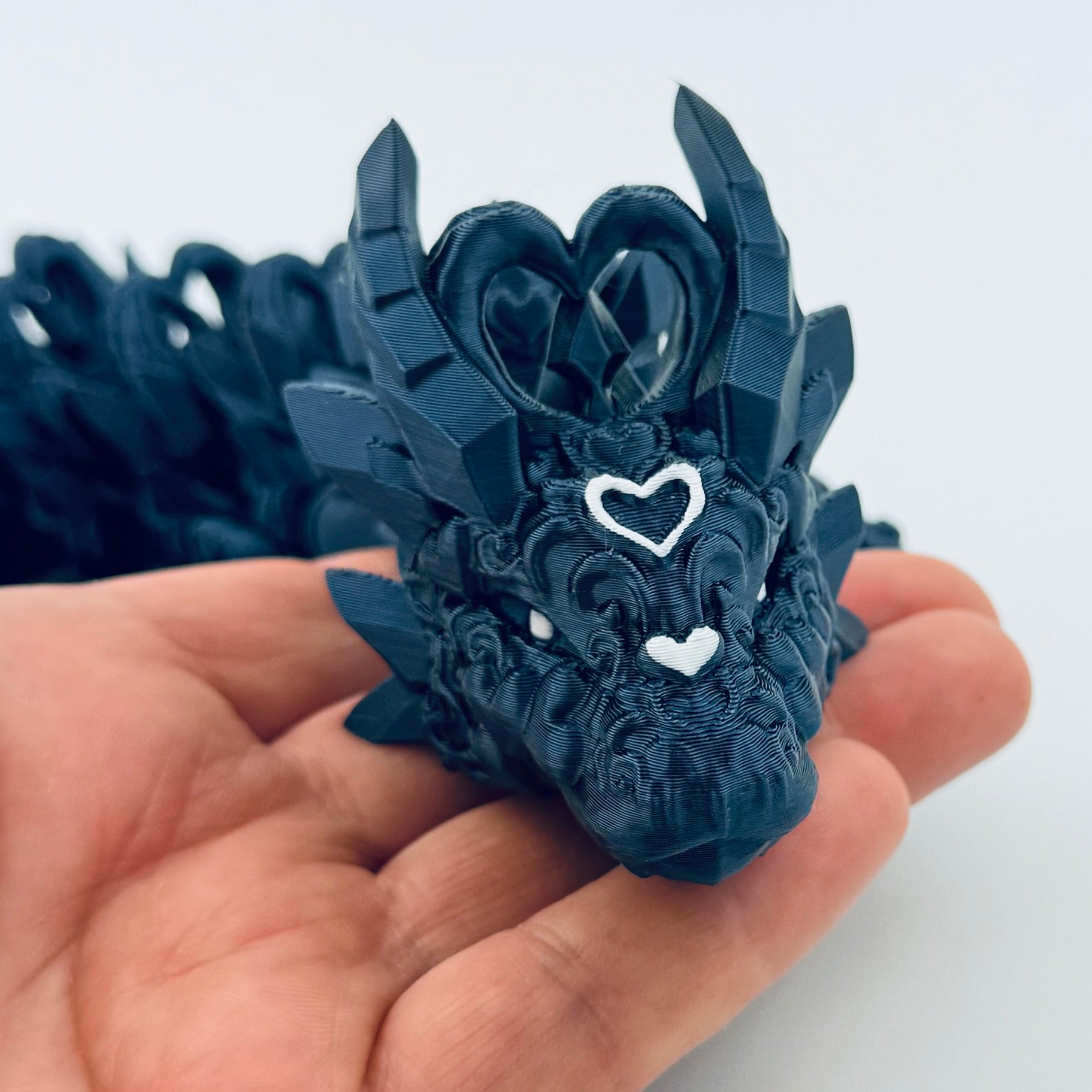 3D Printed Heart dragon - NZ made and hand painted – 3D Fantasy