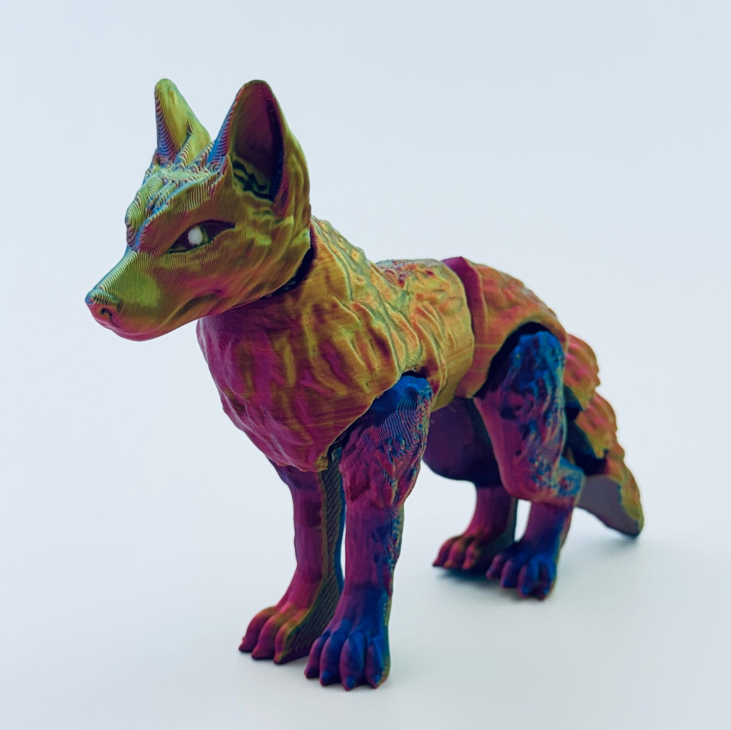 3d printed wolf - celestial fusion - view 2