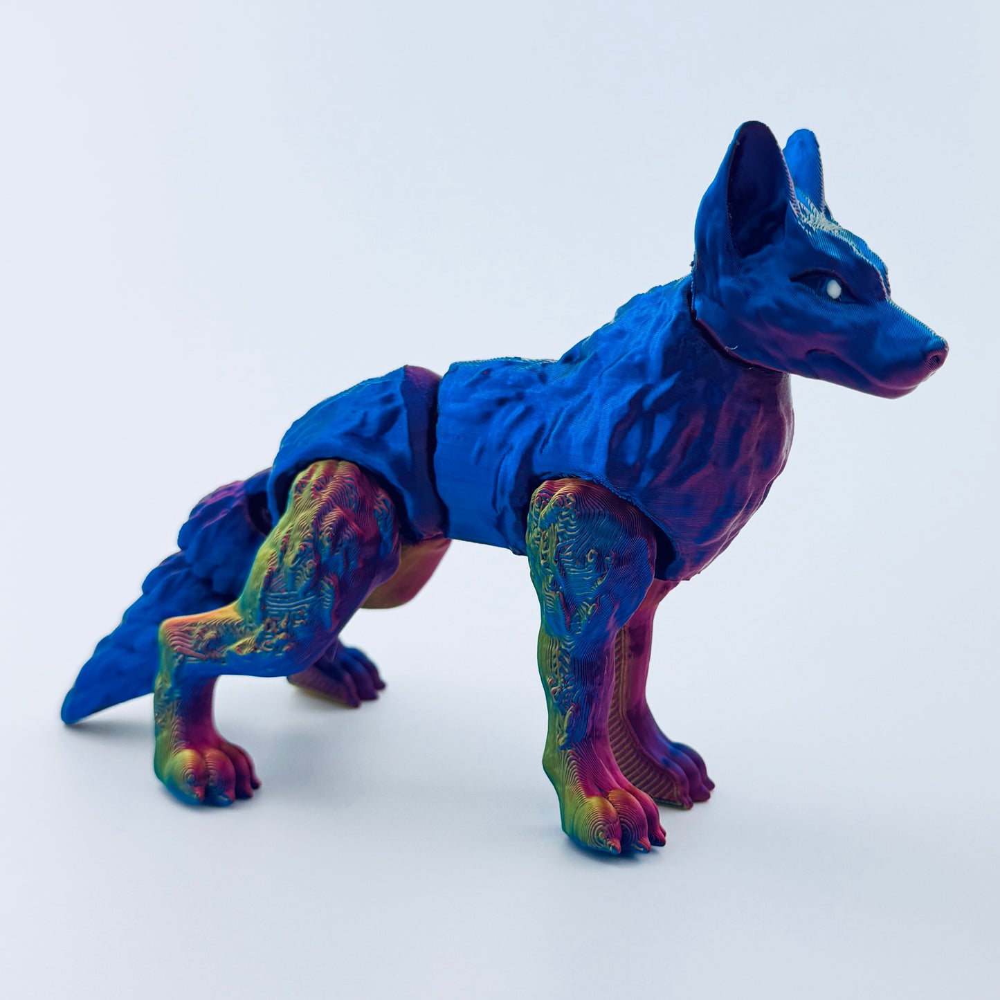 3d printed wolf - celestial fusion - view 1