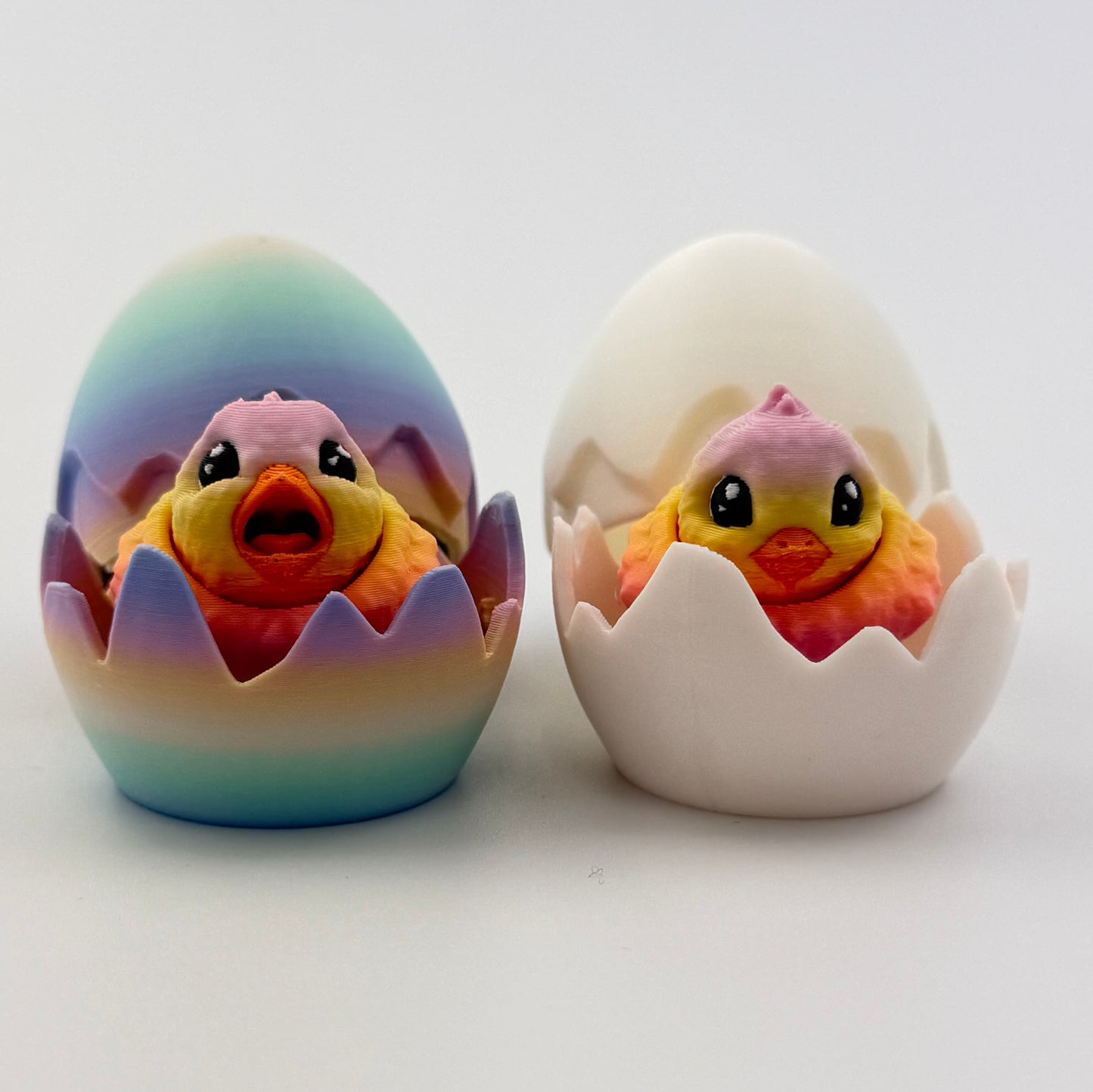 3d printed chicks in eggs - view 2