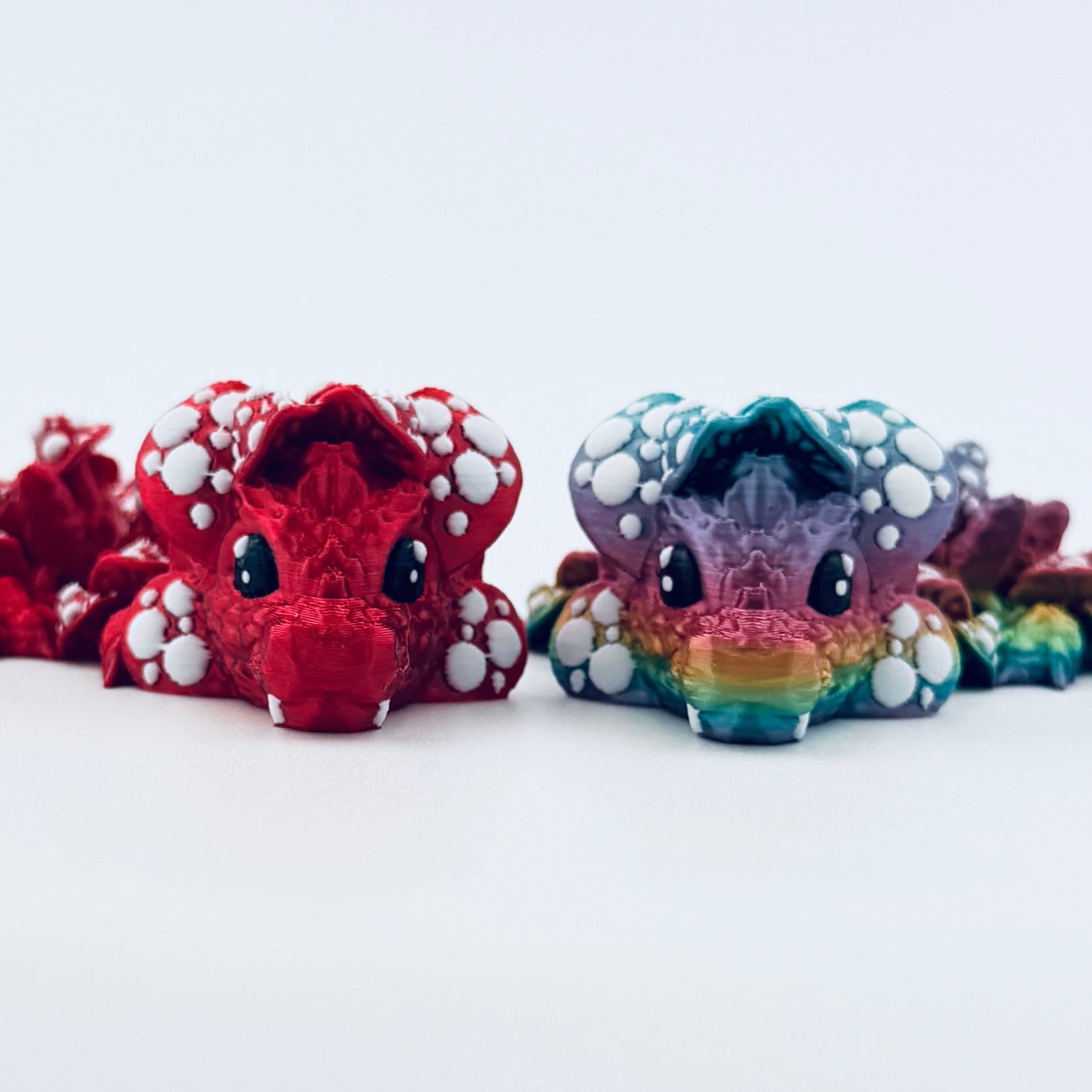 3d printed baby mushroom dragons