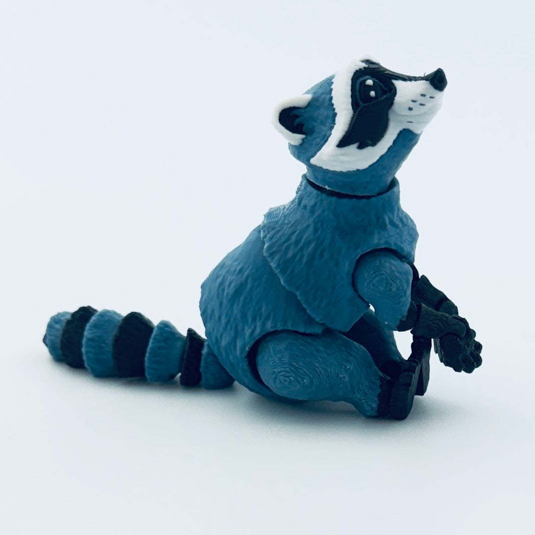 3d printed mini racoon - view 1