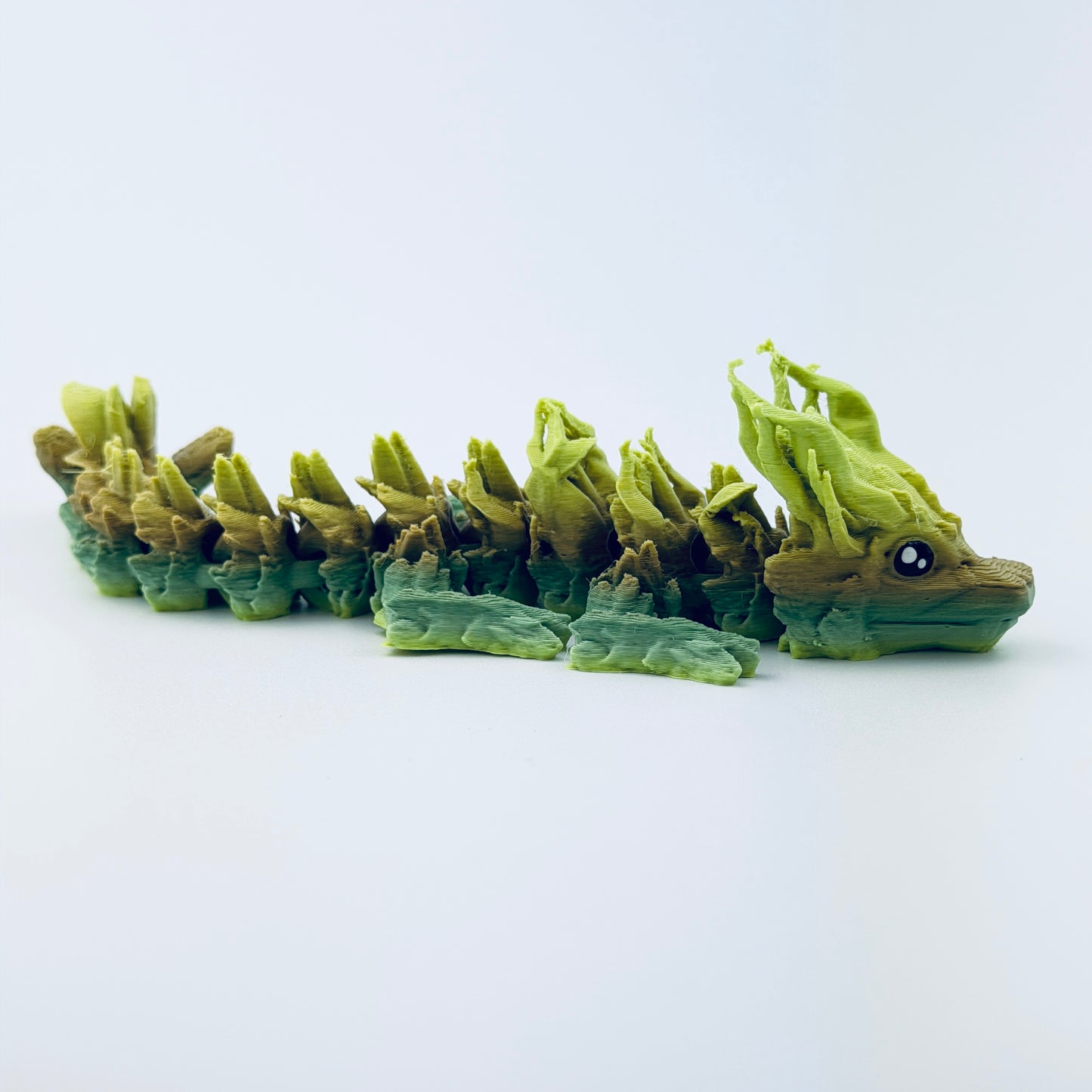 3d printed baby woodlands dragon - side