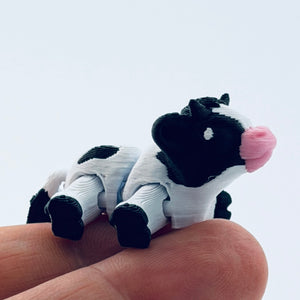 teeny tiny 3d printed cow