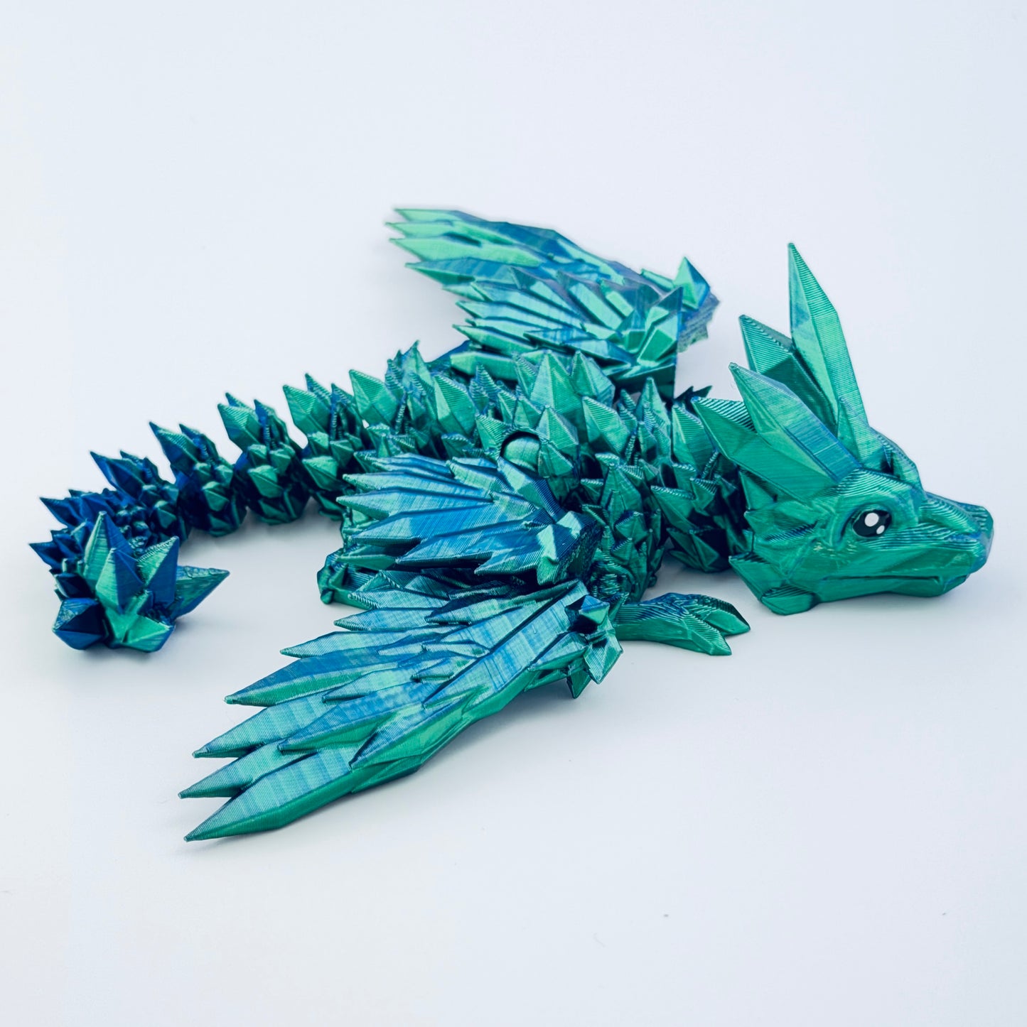 baby crystalwing dragon - blue/green