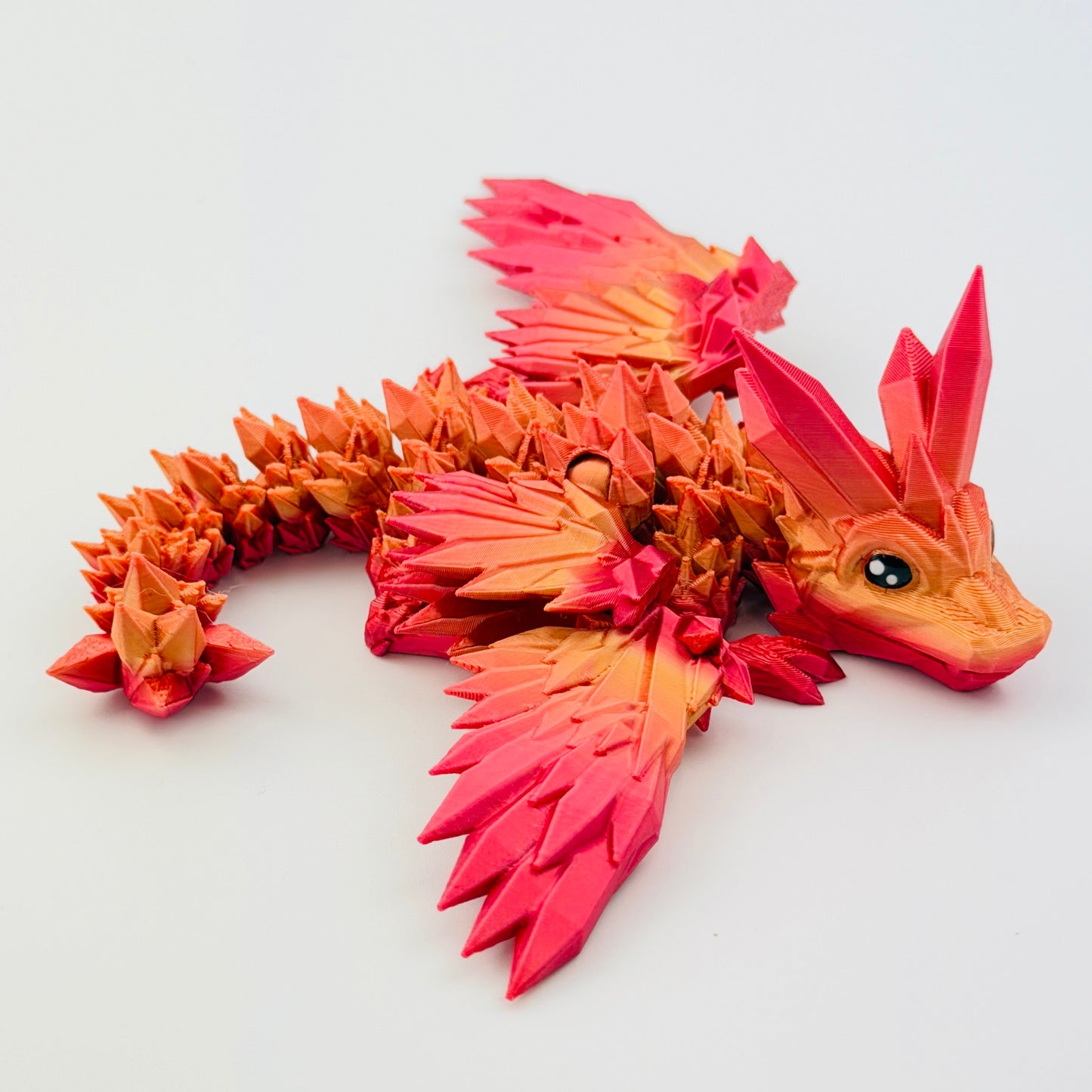 baby crystalwing dragon - red/gold