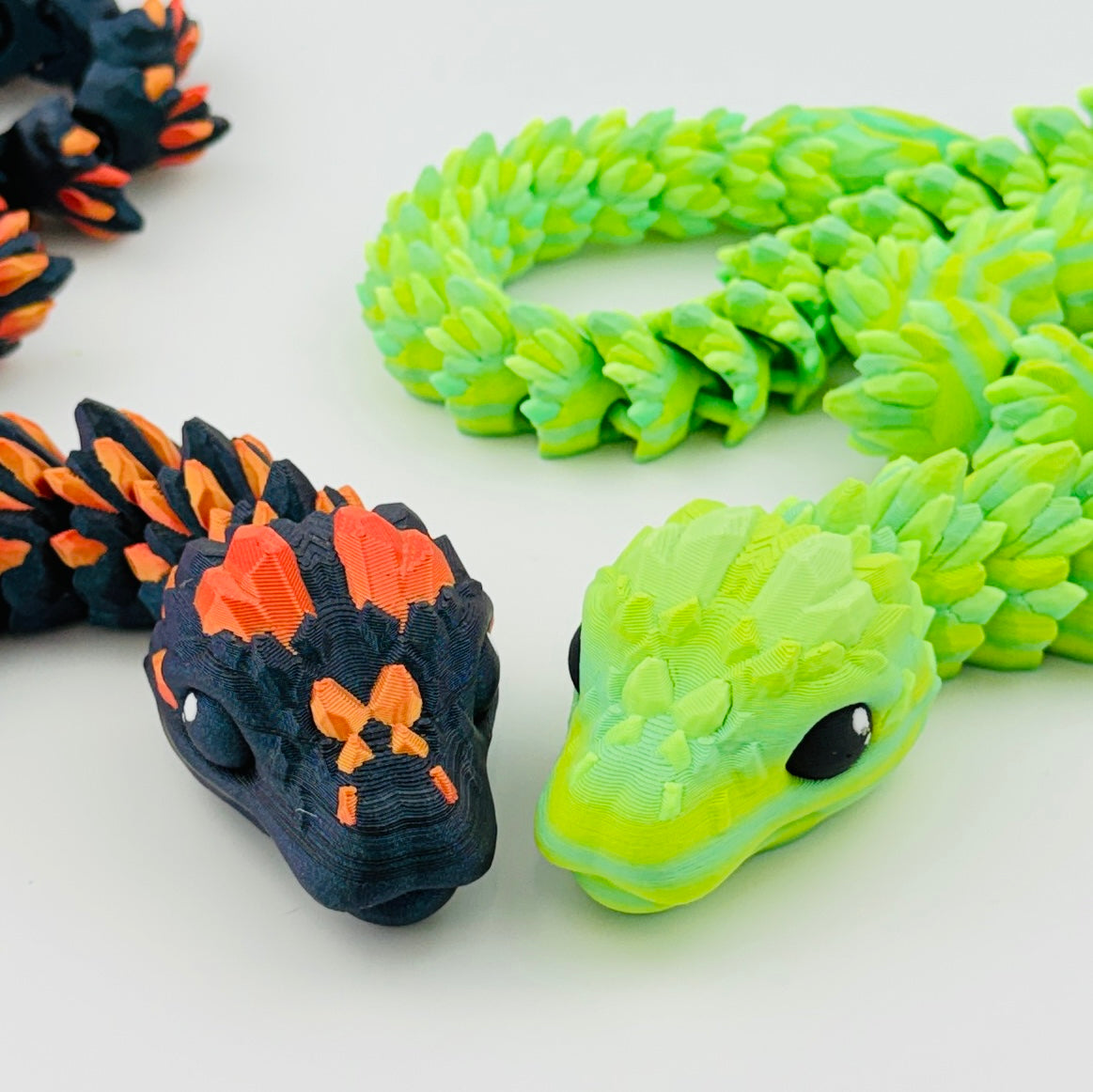 3d printed crystal snakes