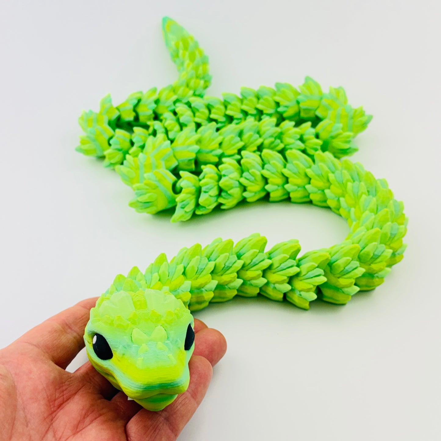 3d printed crystal snake large - greens lifestyle