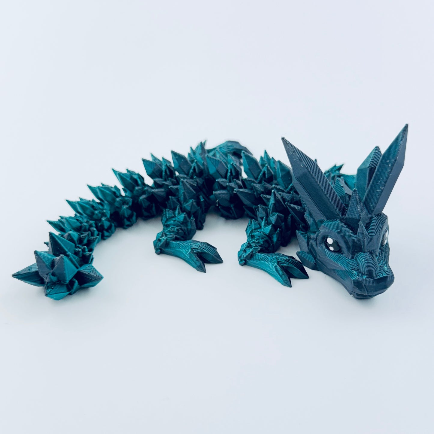 baby crystal dragon - black/green