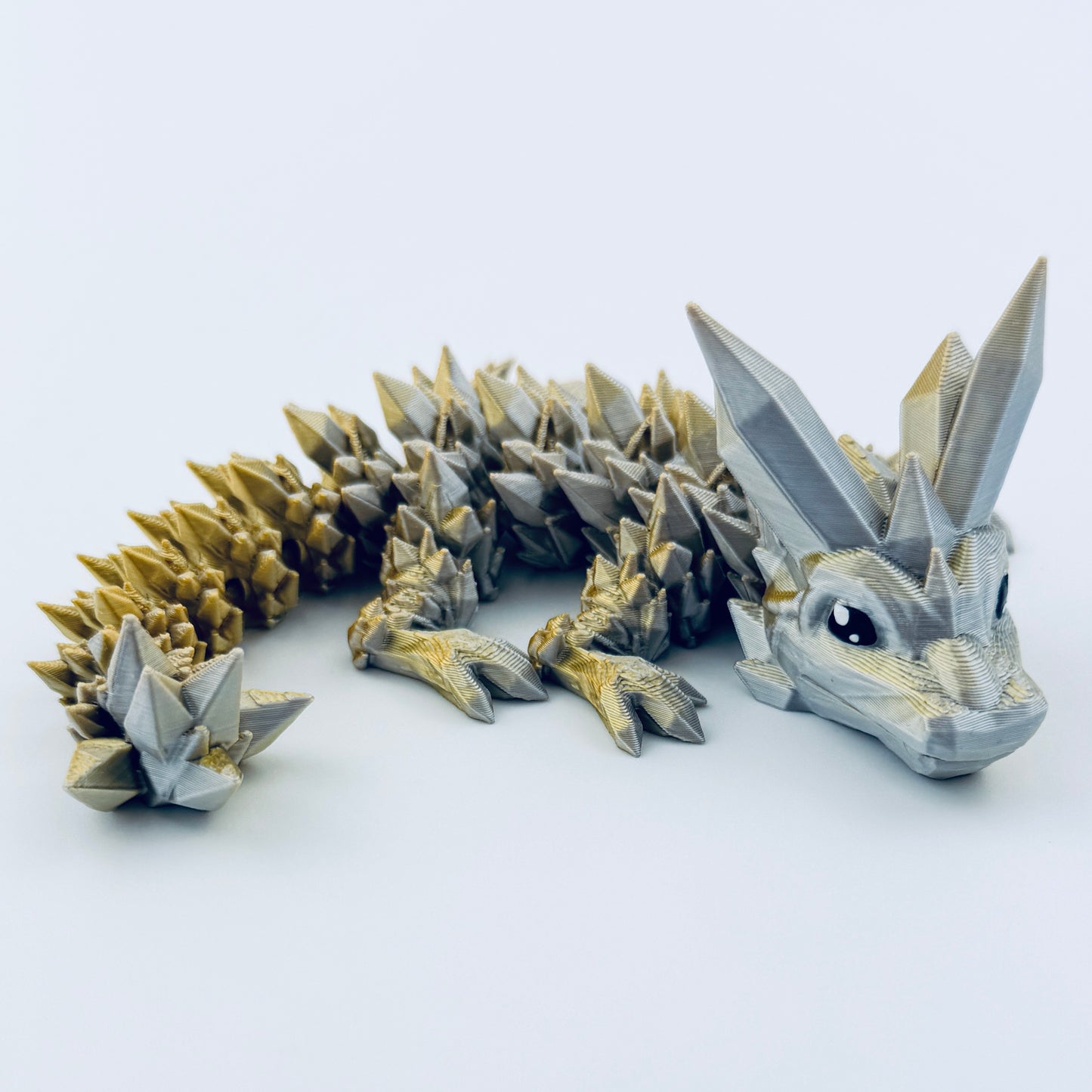 baby crystal dragon - gold/silver