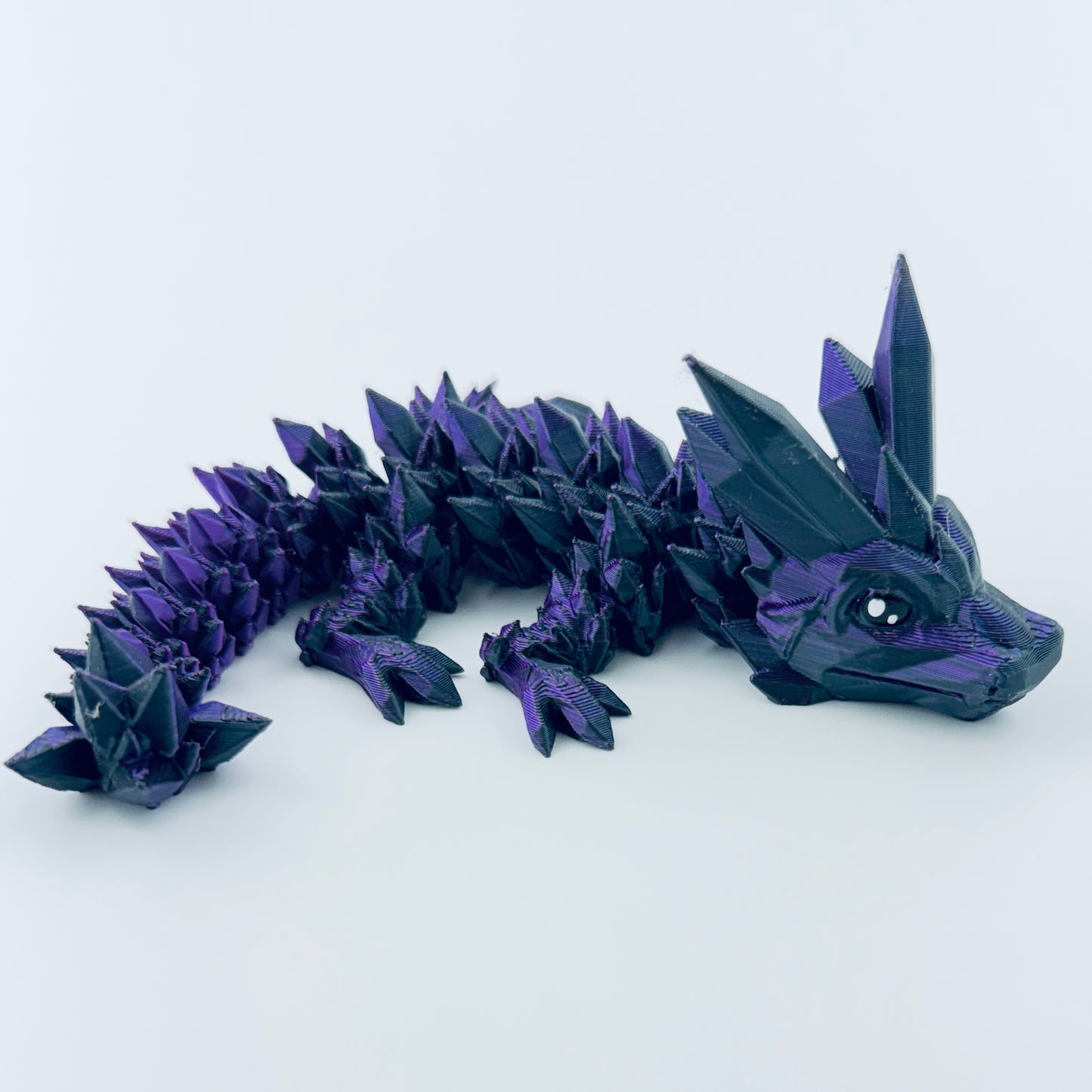 baby crystal dragon - purple/black