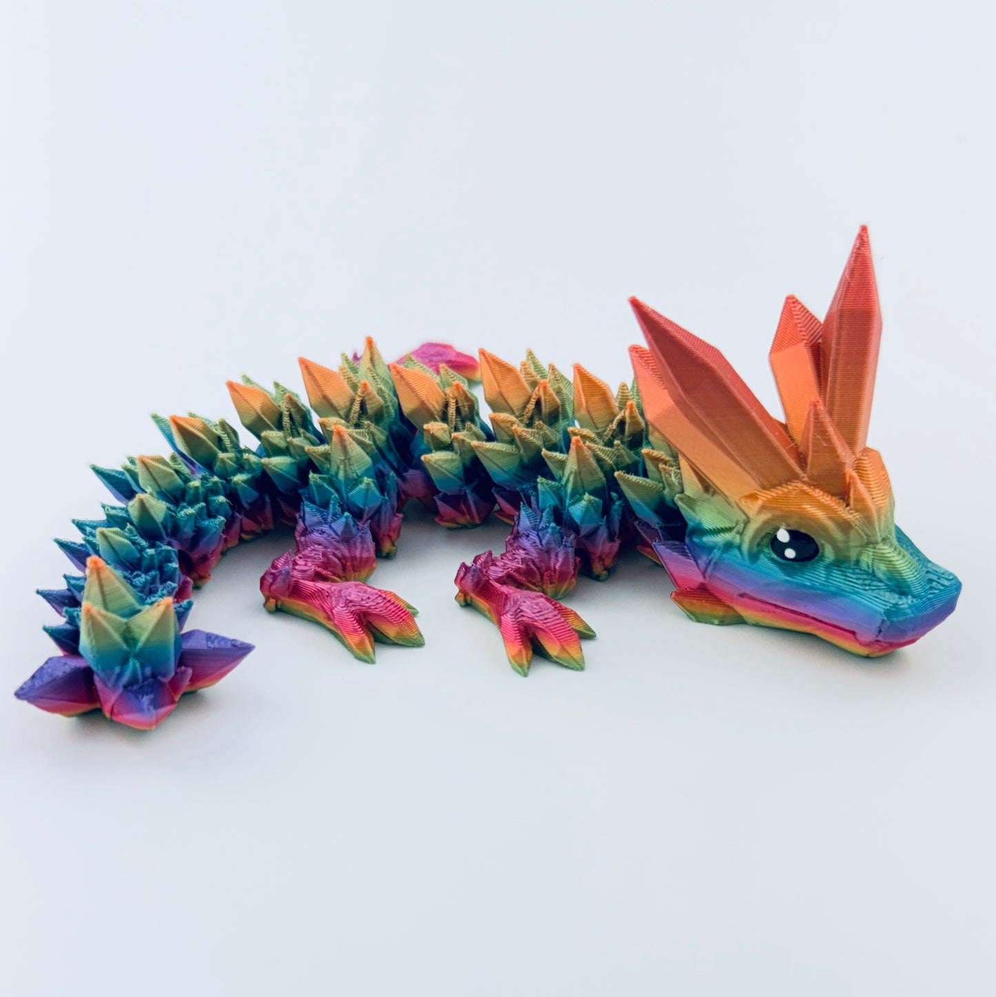 baby crystal dragon - rainbow