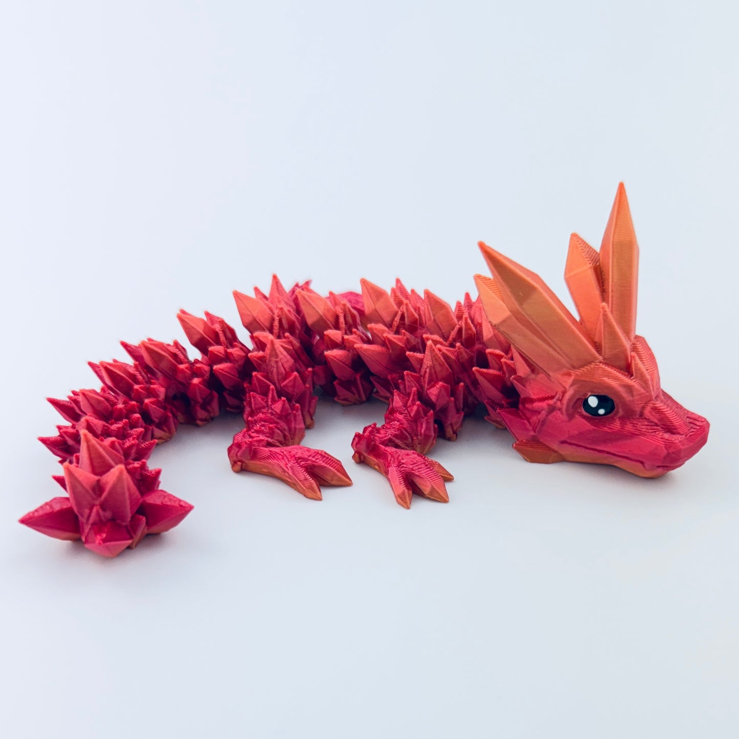 baby crystal dragon - red/gold