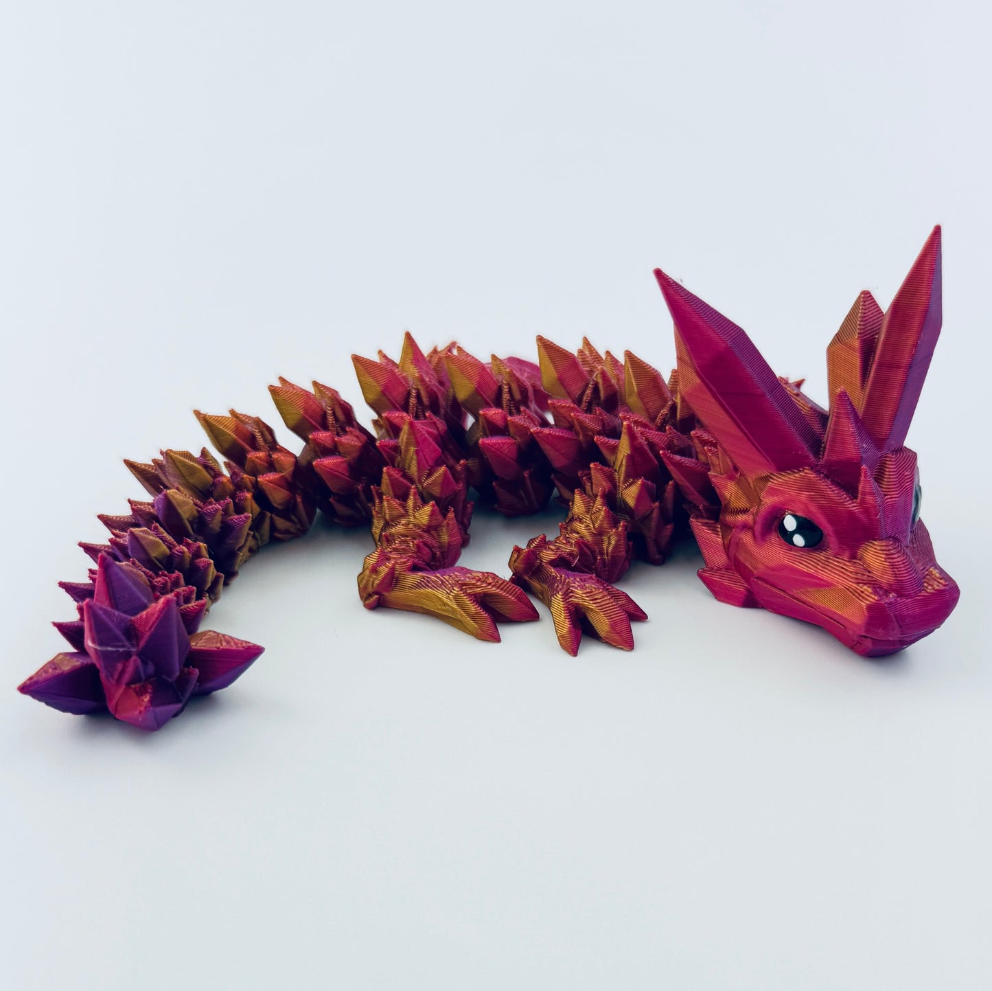 baby crystal dragon - pink/gold