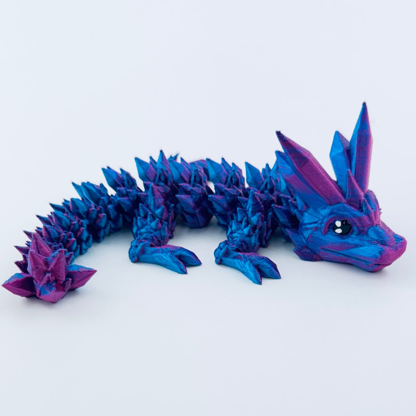 baby crystal dragon - pink/blue