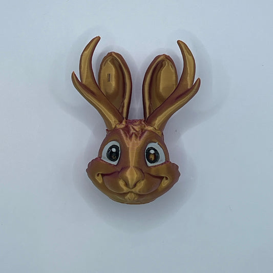 Jackalope fridge magnet