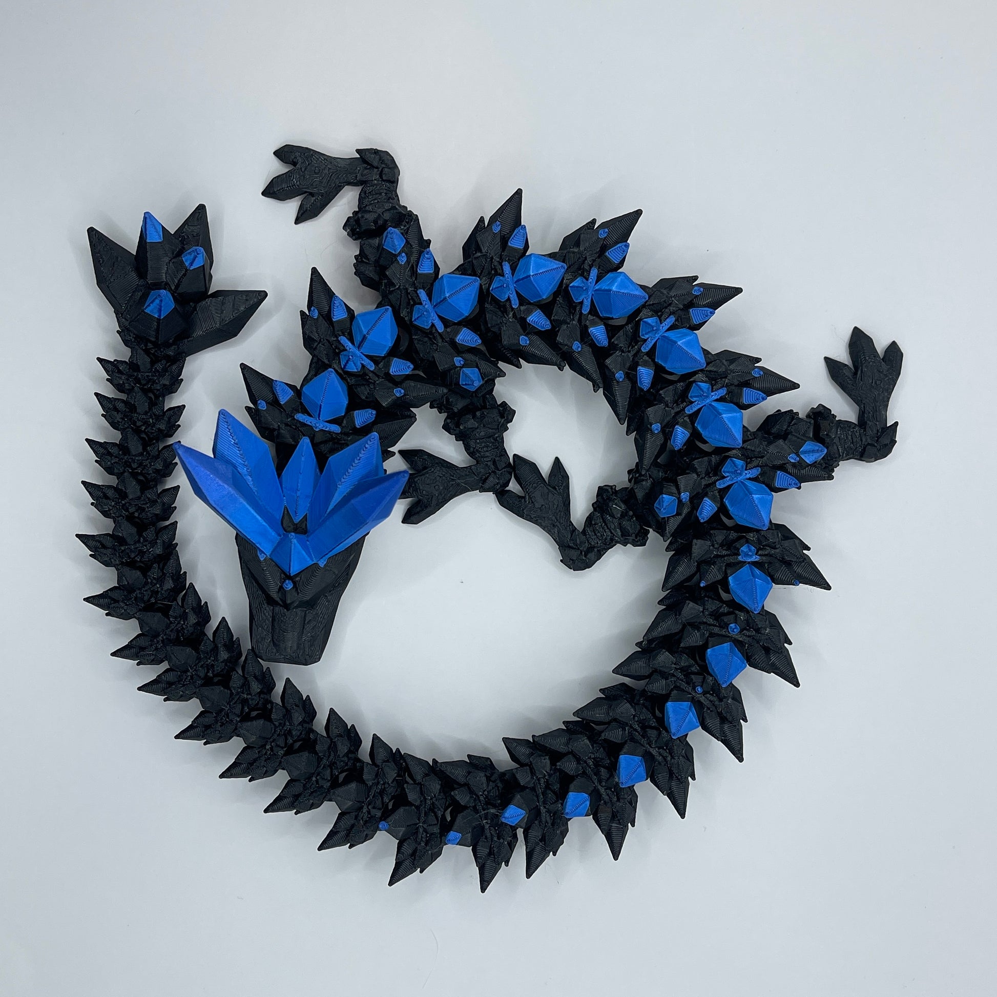 3d printed Crystal Dragon - five sizes, up to 1.5m long! - View 2